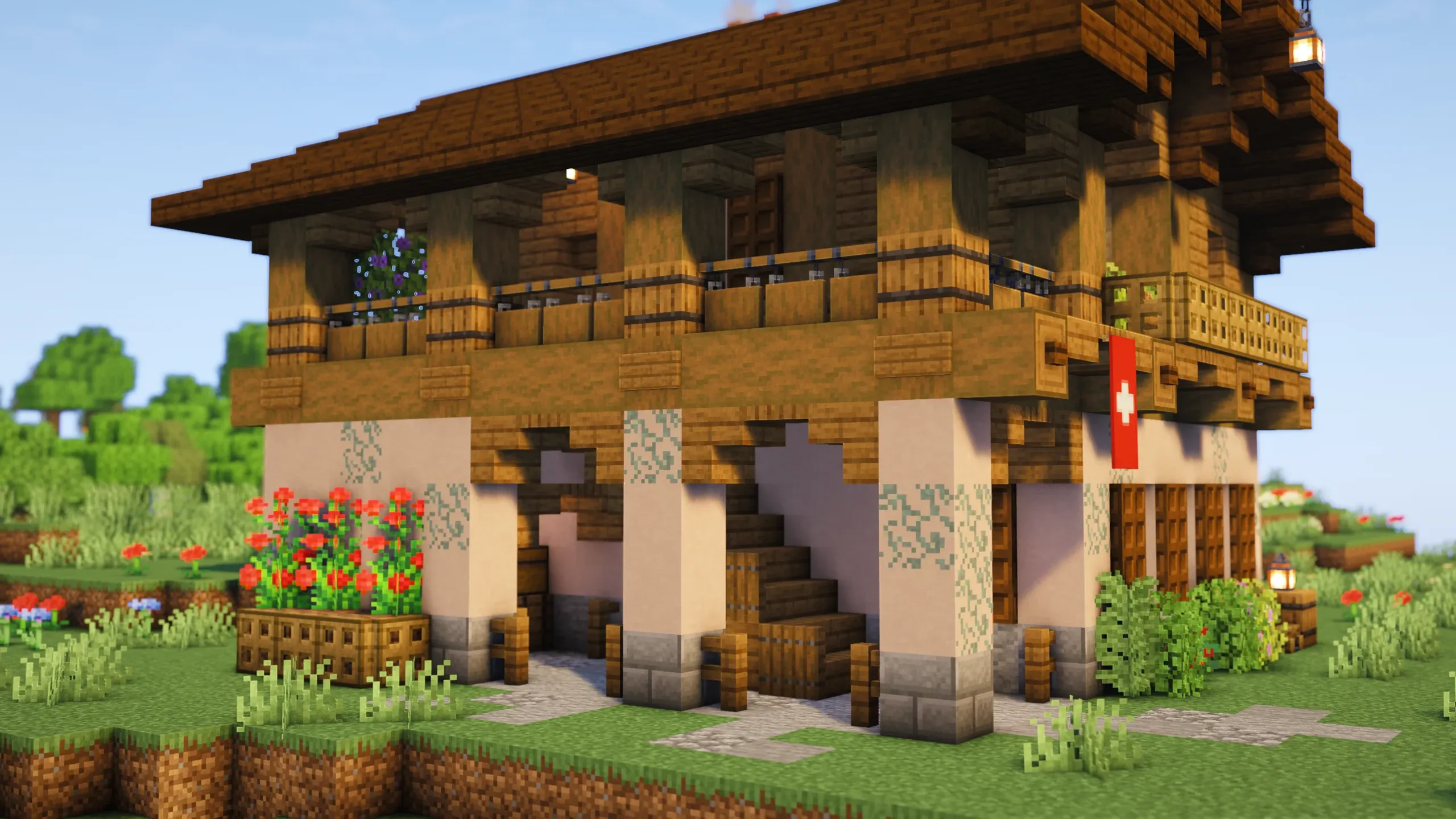 Swiss Inspired House, a Minecraft house, in-game photo 3