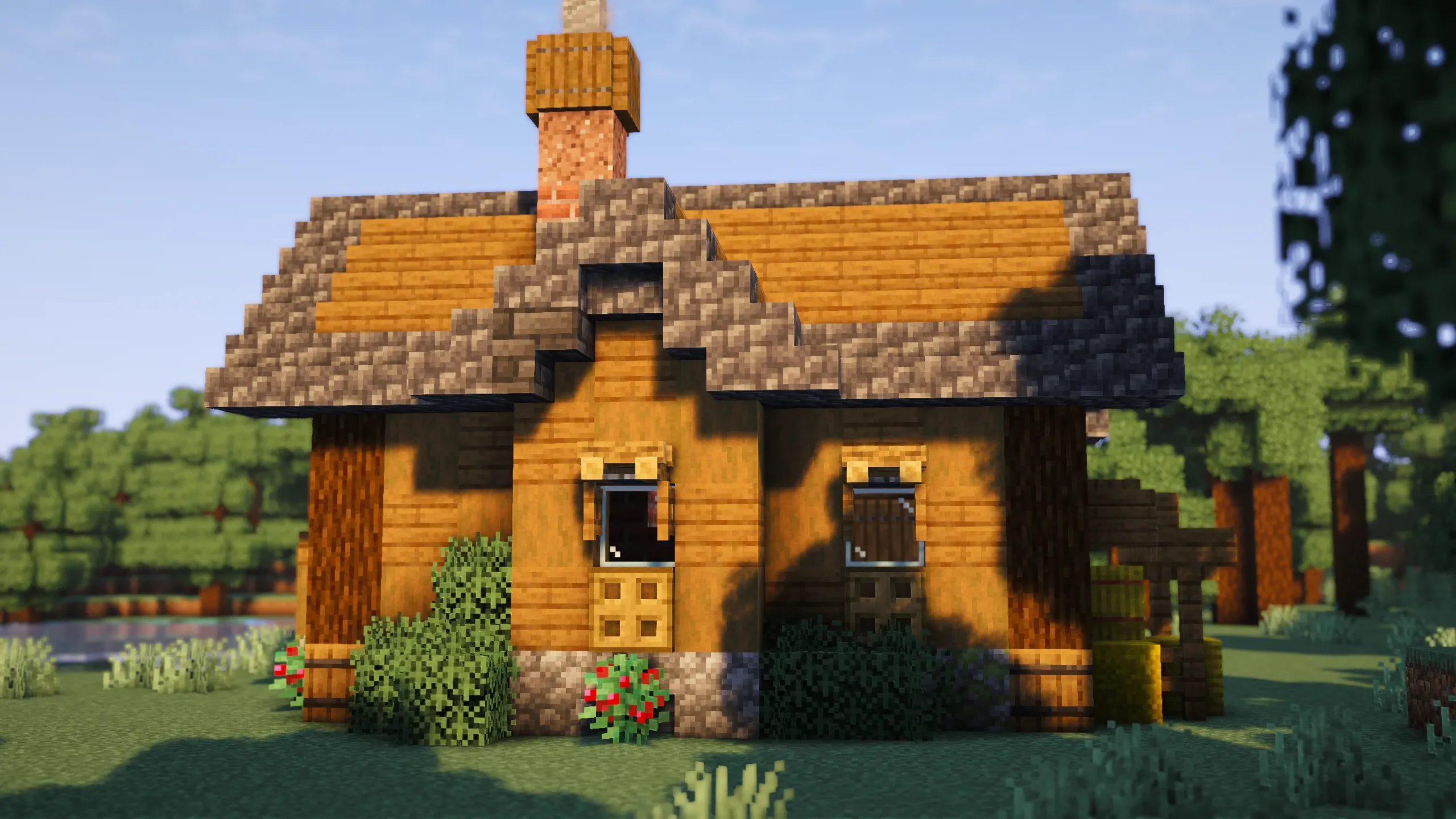Hearthford House, a Minecraft starter house and survival base, in-game photo 2