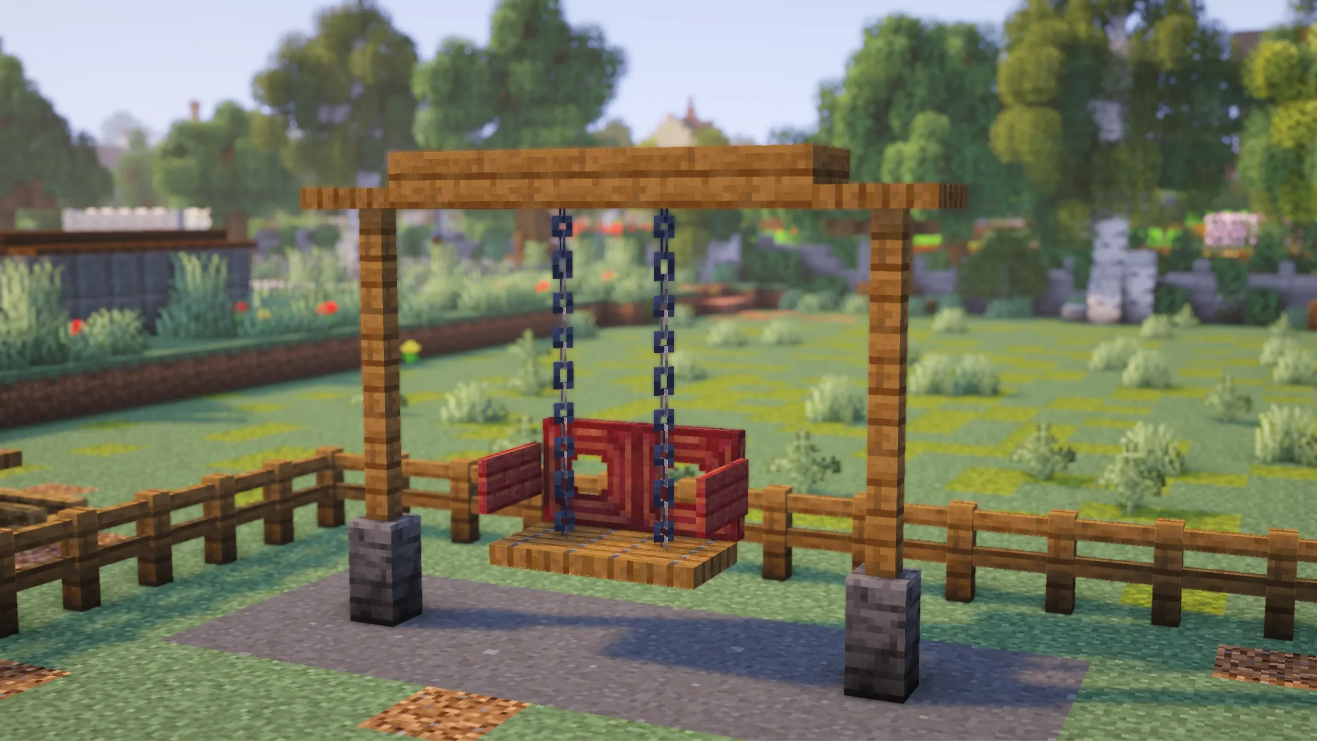 Park Swing #1, a Minecraft build, in-game photo 3