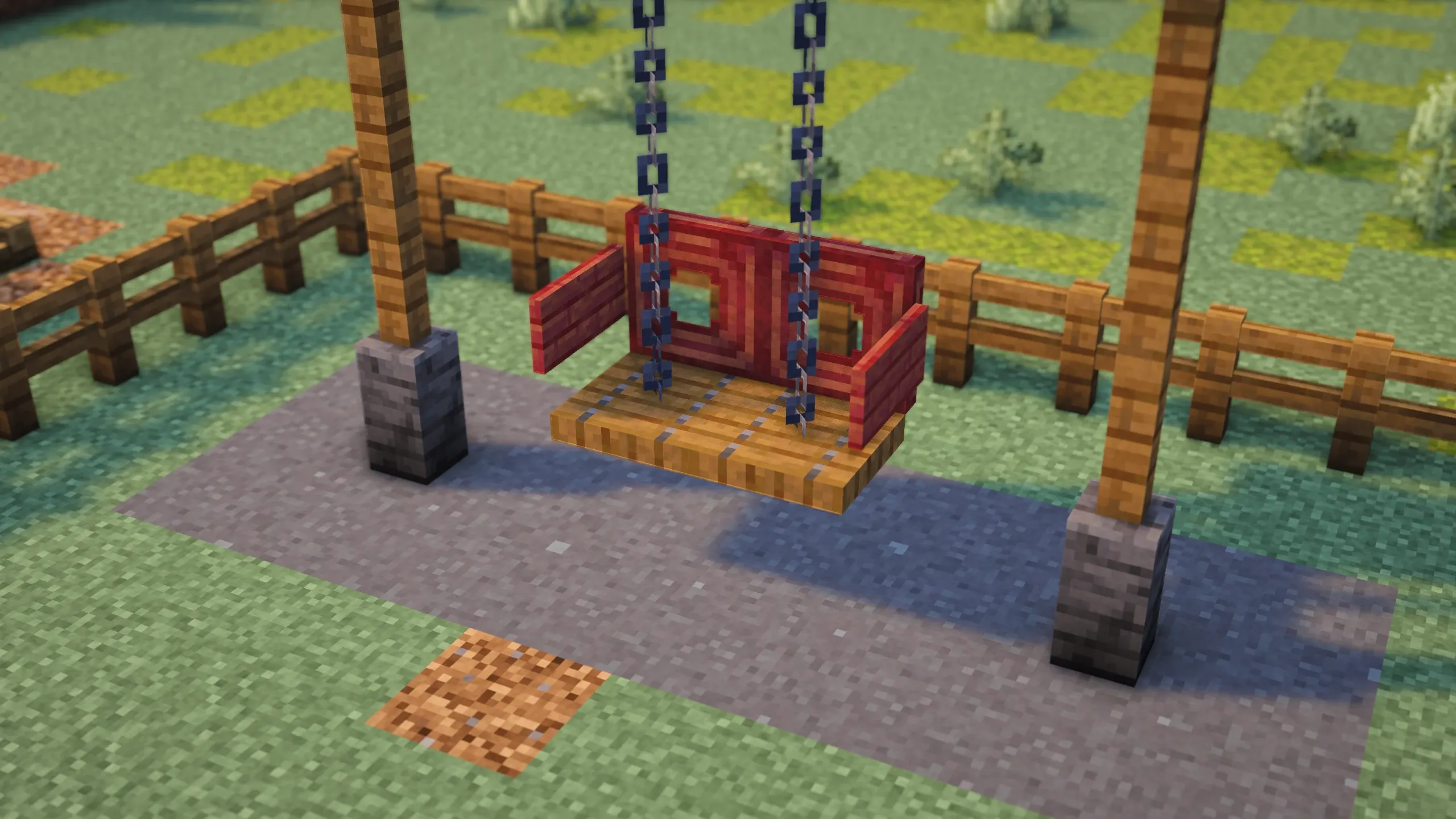 Park Swing #1, a Minecraft build, in-game photo 2