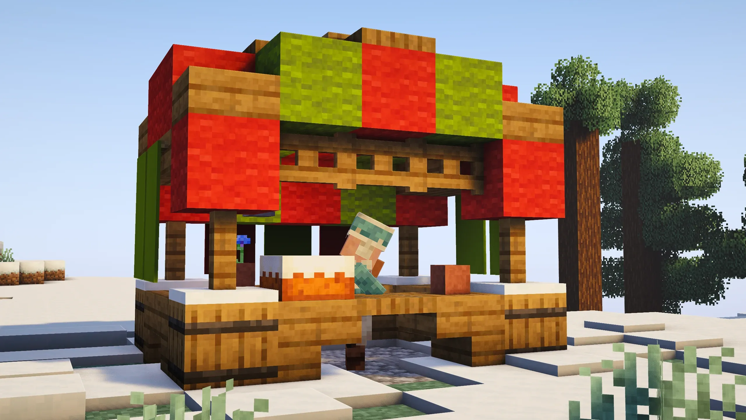 Festive Market Stall #3, a Minecraft build, in-game photo 3