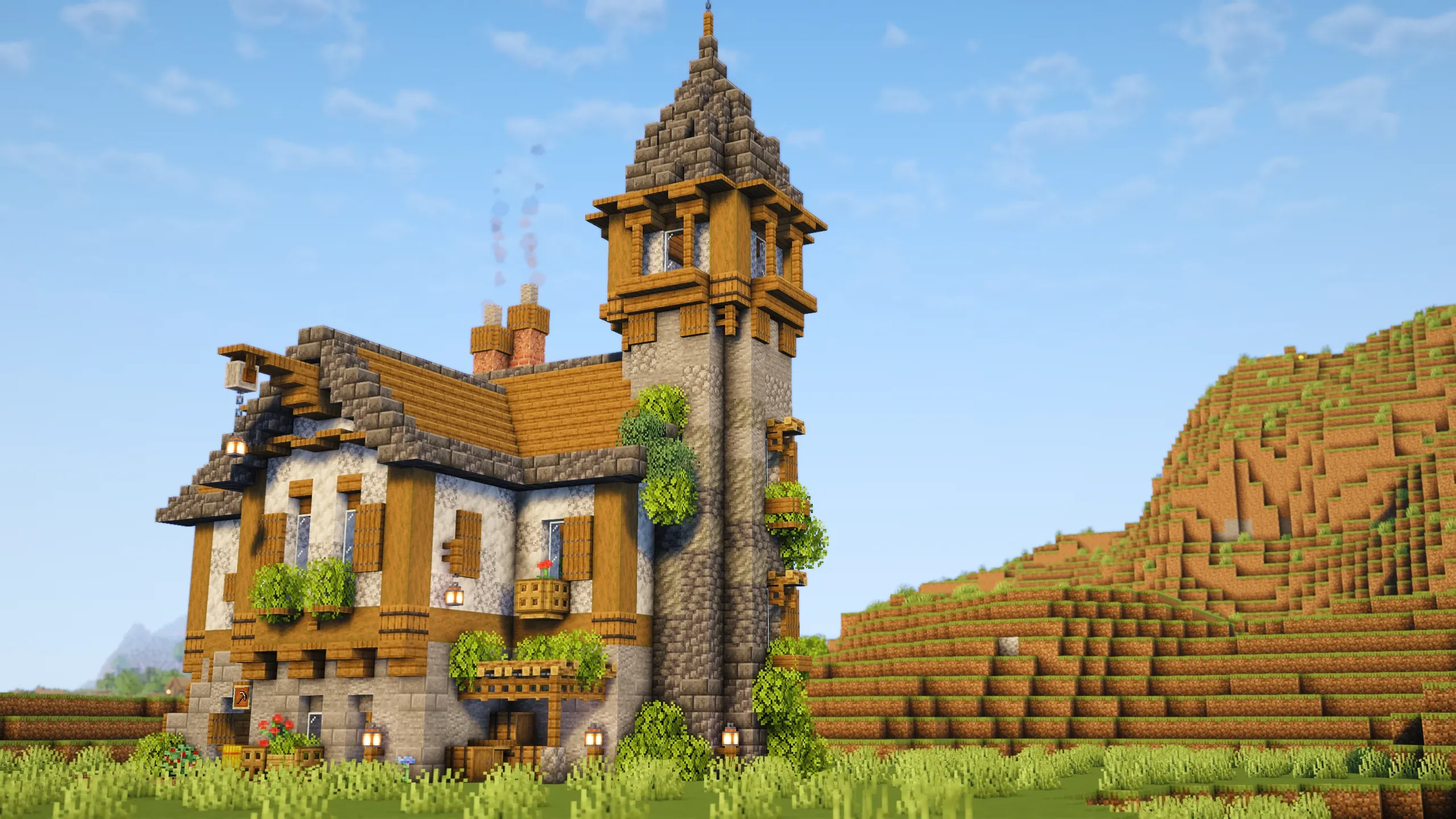 Large Medieval House, a Minecraft house, in-game photo 2