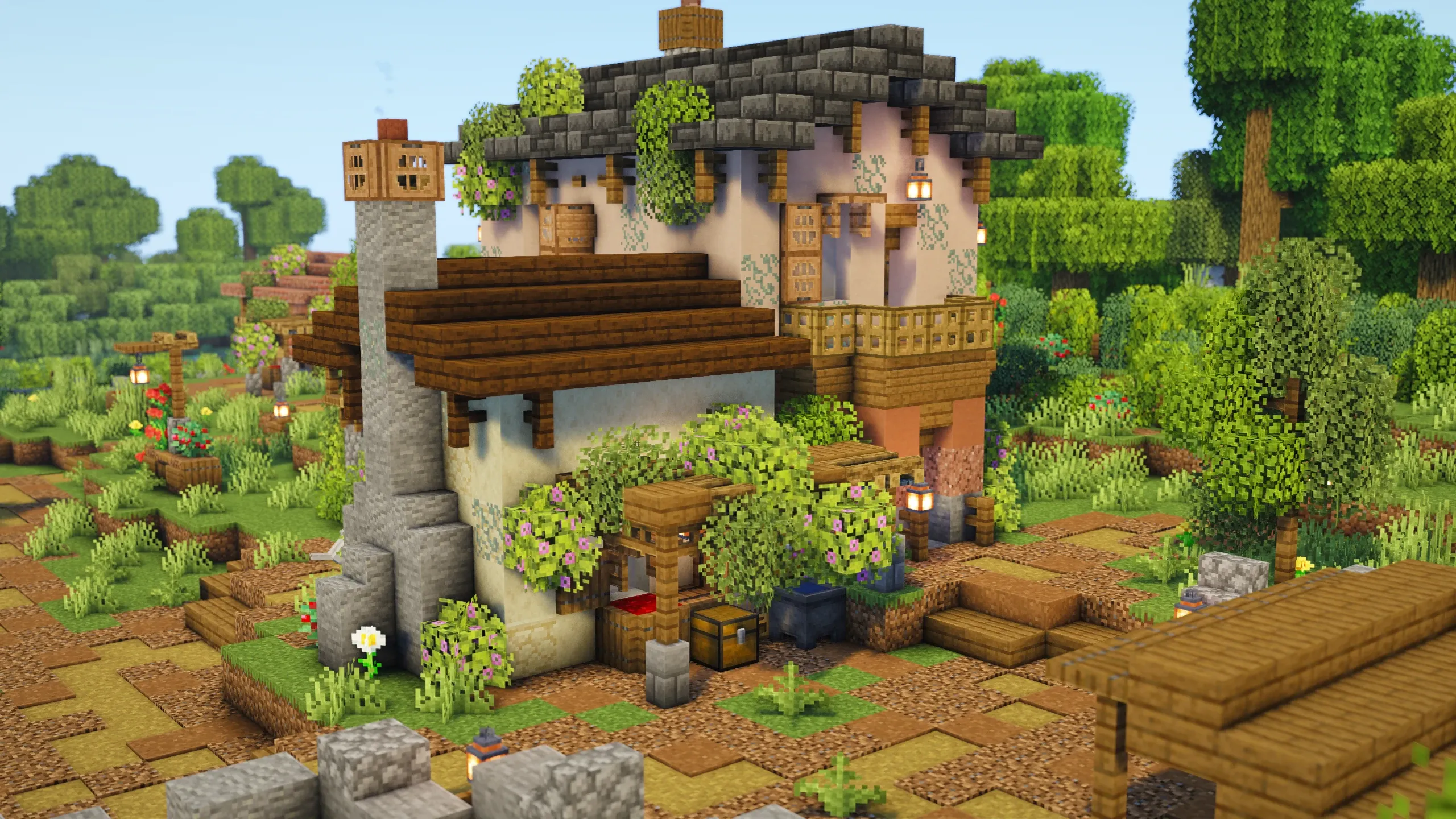 Italian Vineyard House, a Minecraft house, in-game photo 2