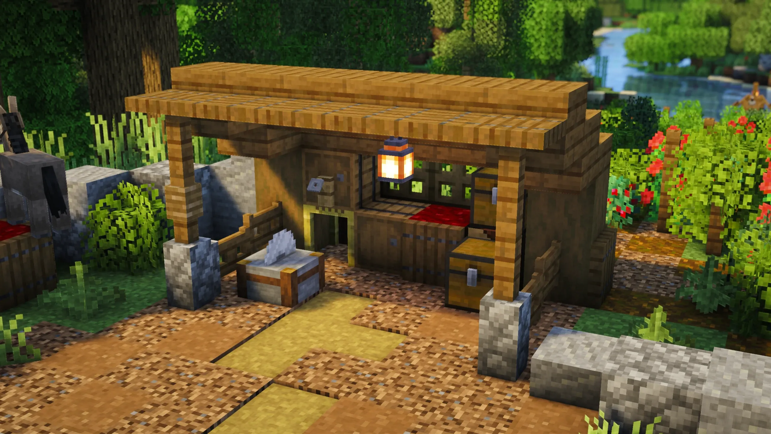 Vineyard Storage Shack, a Minecraft house, in-game photo 2