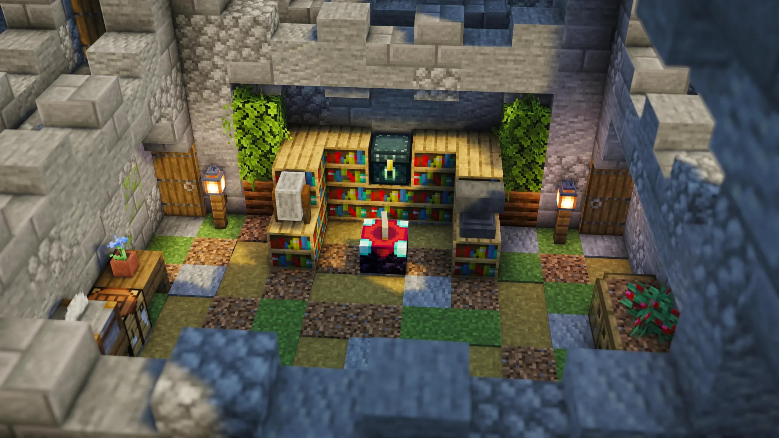 4-Tower Castle, a Minecraft starter castle, in-game photo 3