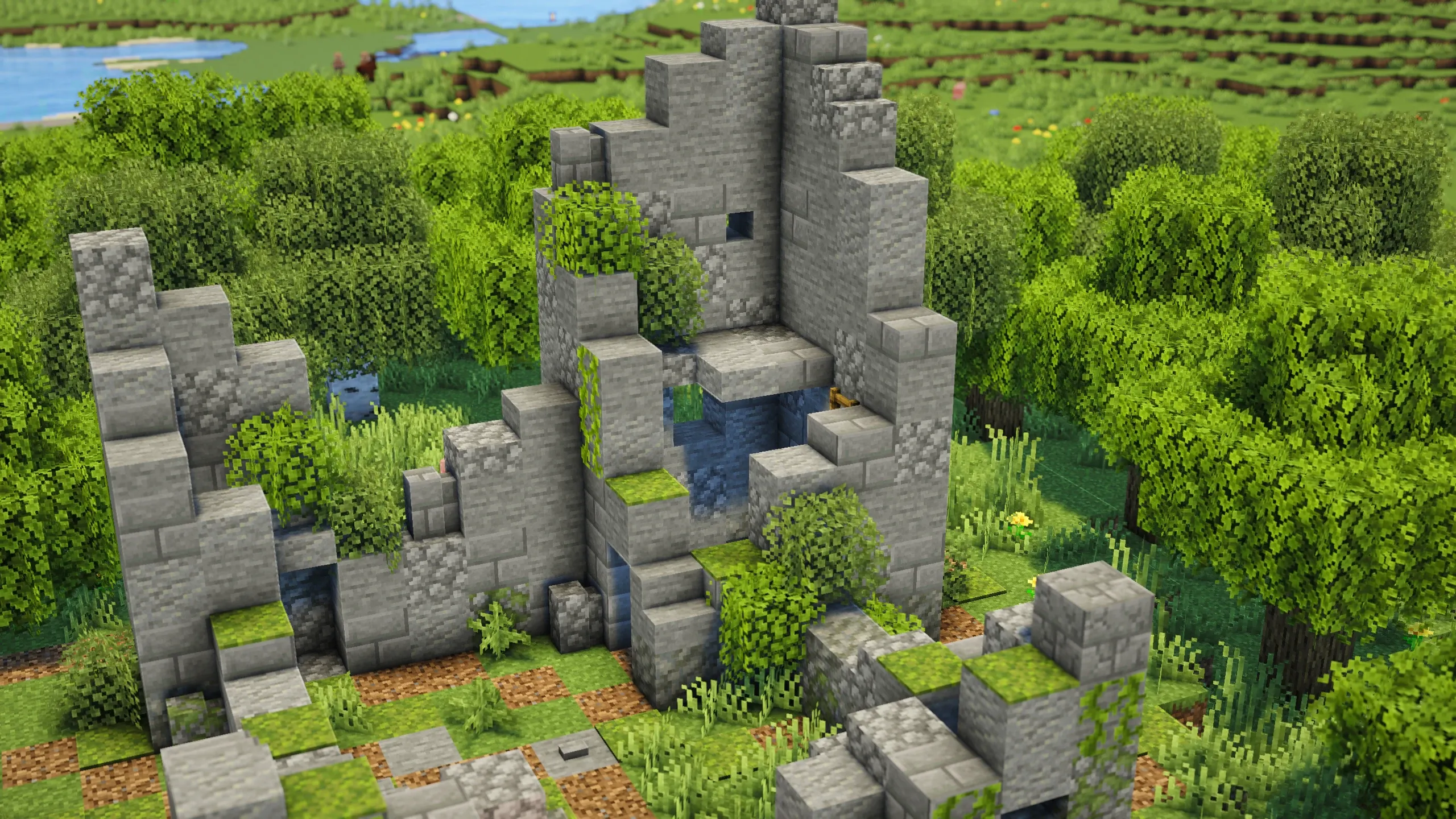 Italian Castle Ruins, a Minecraft castle, in-game photo 2