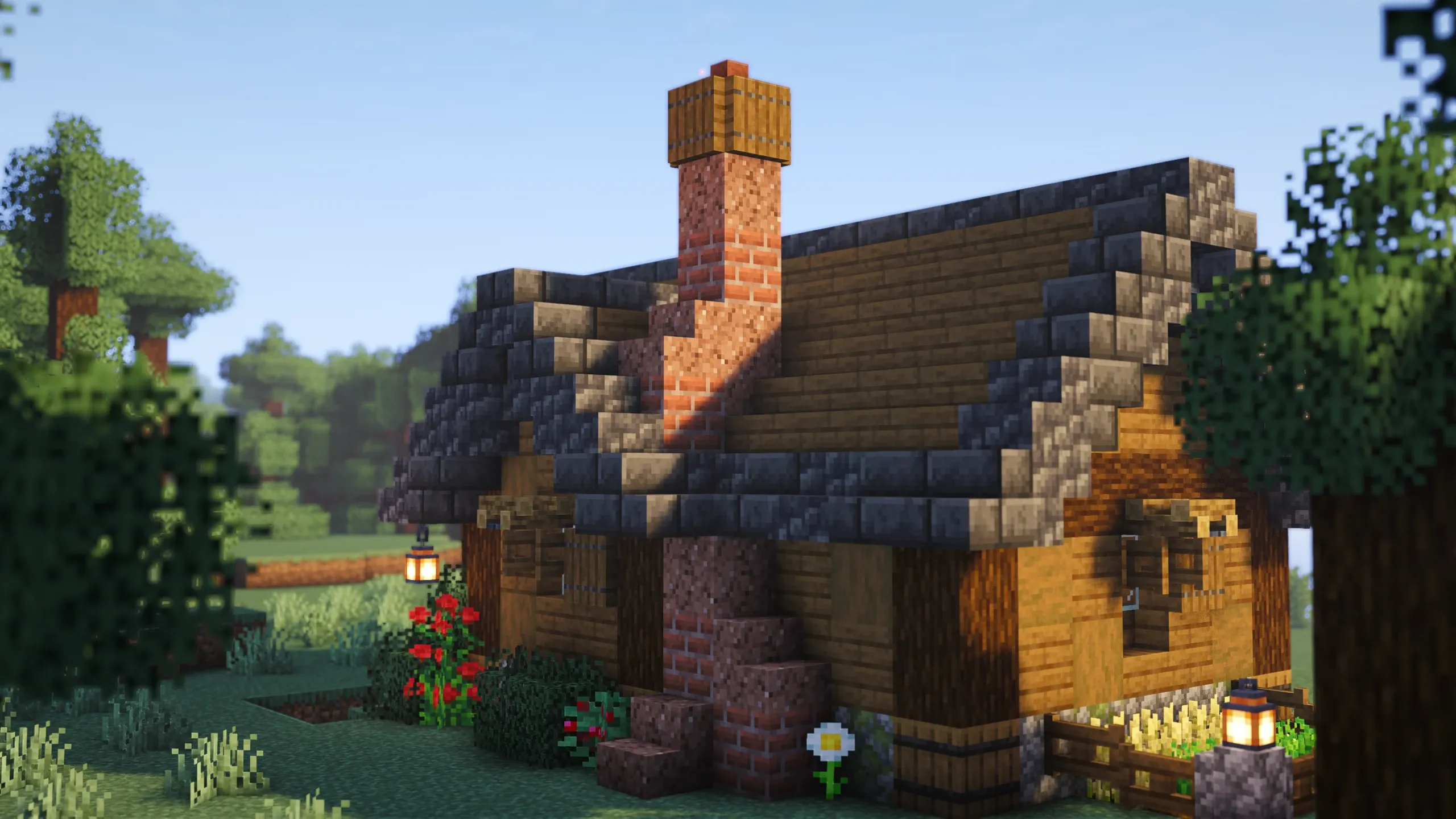 Highgable Cottage, a Minecraft starter house and survival base, in-game photo 3