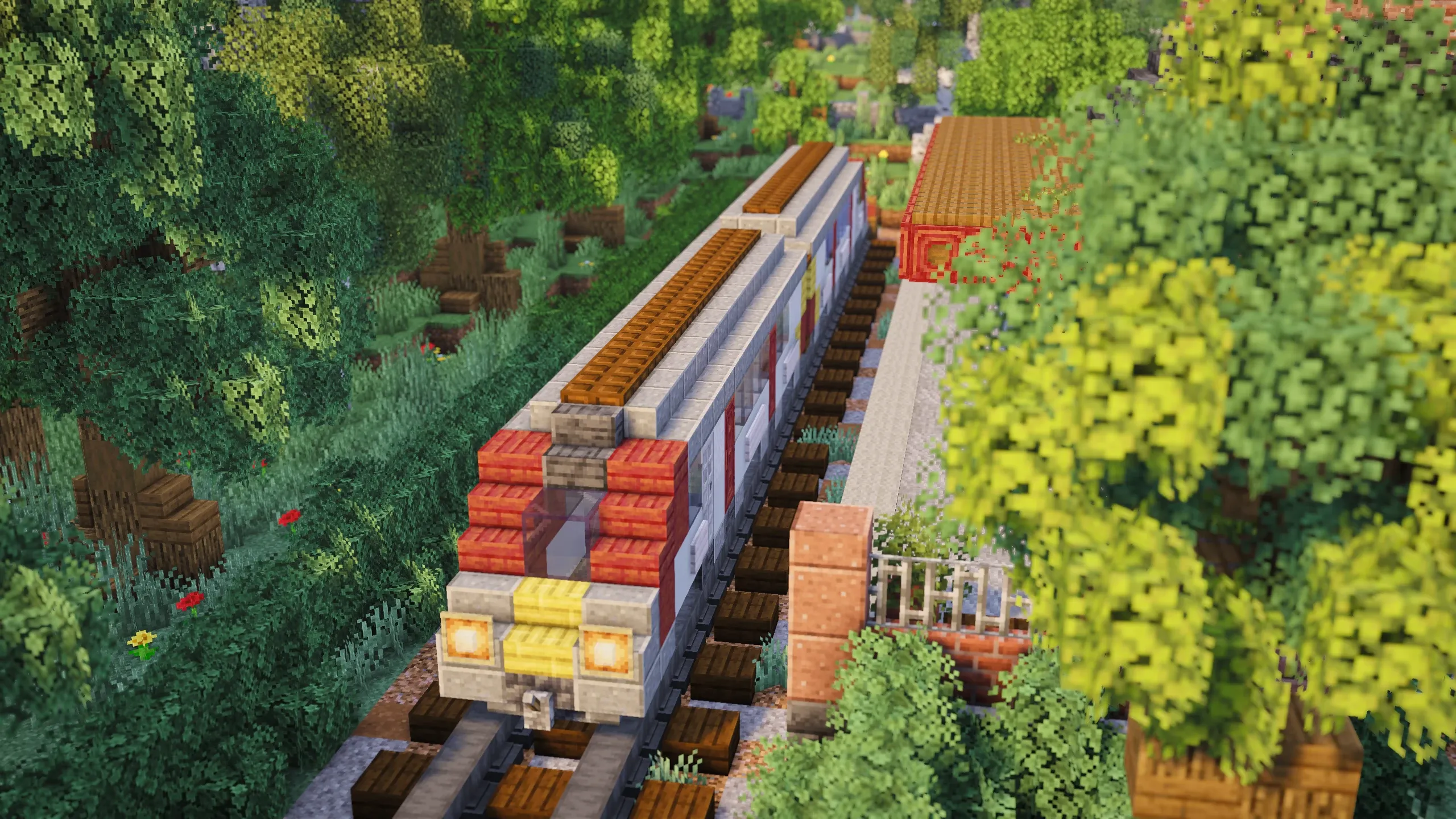 British Train & Track, a Minecraft build, in-game photo 2