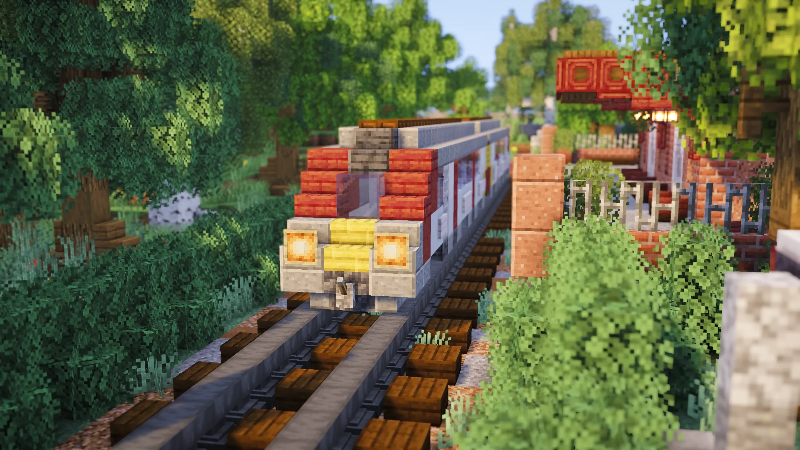 British Train & Track, a Minecraft build, in-game photo 3