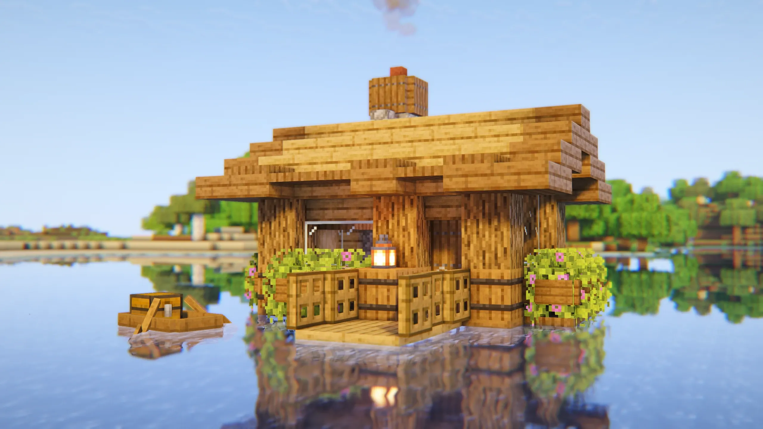 Floating Starter House, a Minecraft starter house and survival base, in-game photo 2