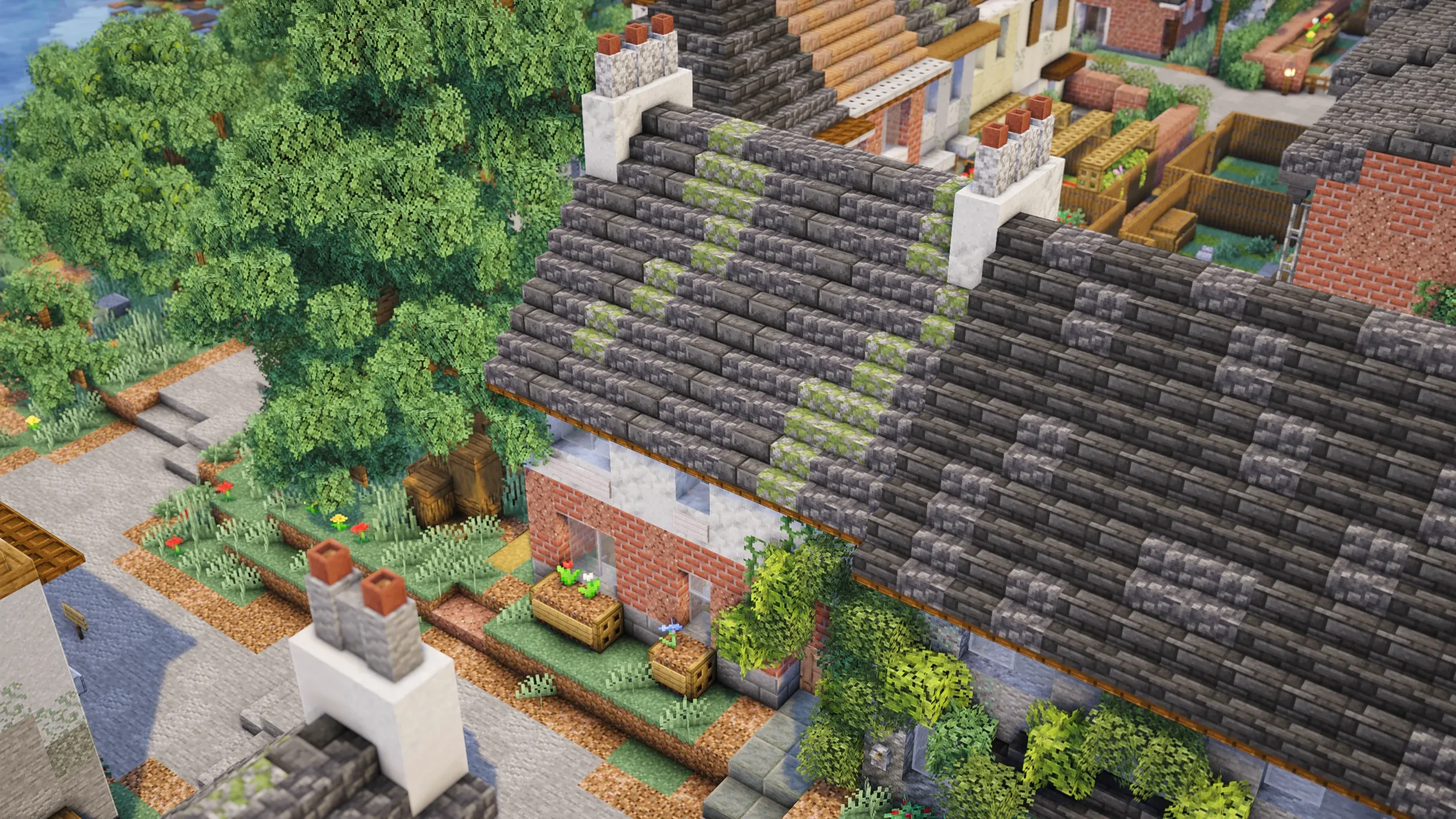 British Brick & Render House, a Minecraft house, in-game photo 2