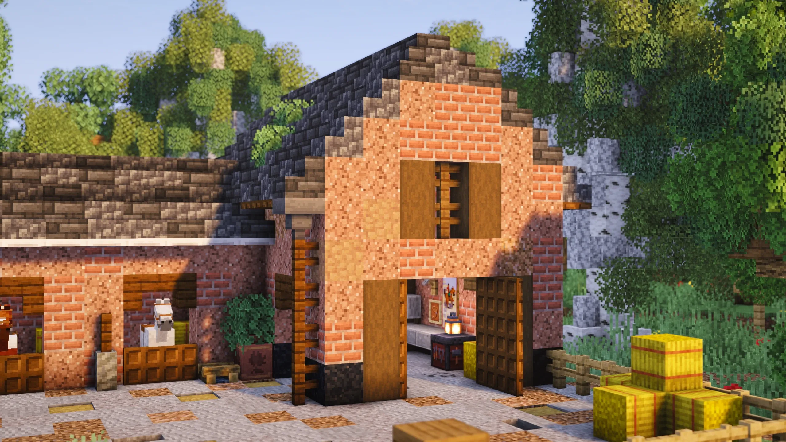 British Horse Stable, a Minecraft build, in-game photo 2