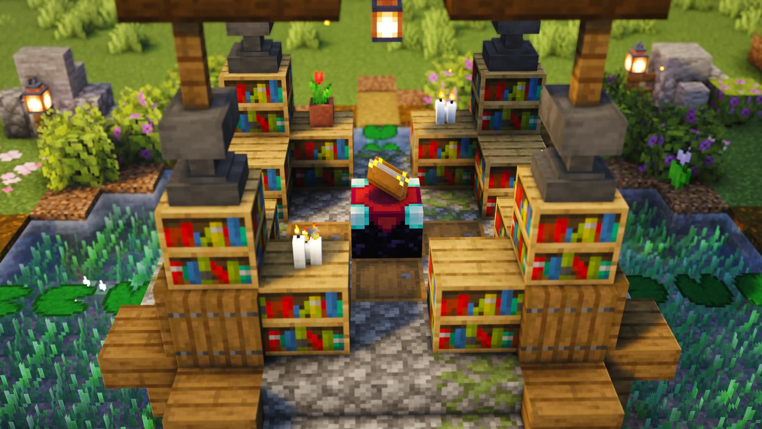 Pond Enchanting Room, a Minecraft build, in-game photo 2