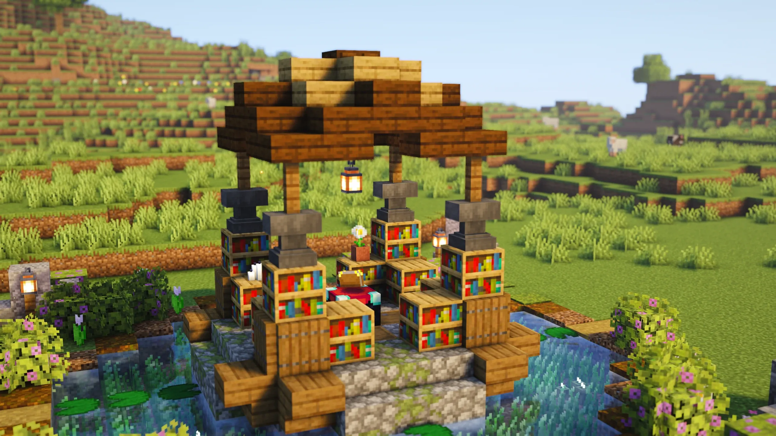 Pond Enchanting Room, a Minecraft build, in-game photo 4