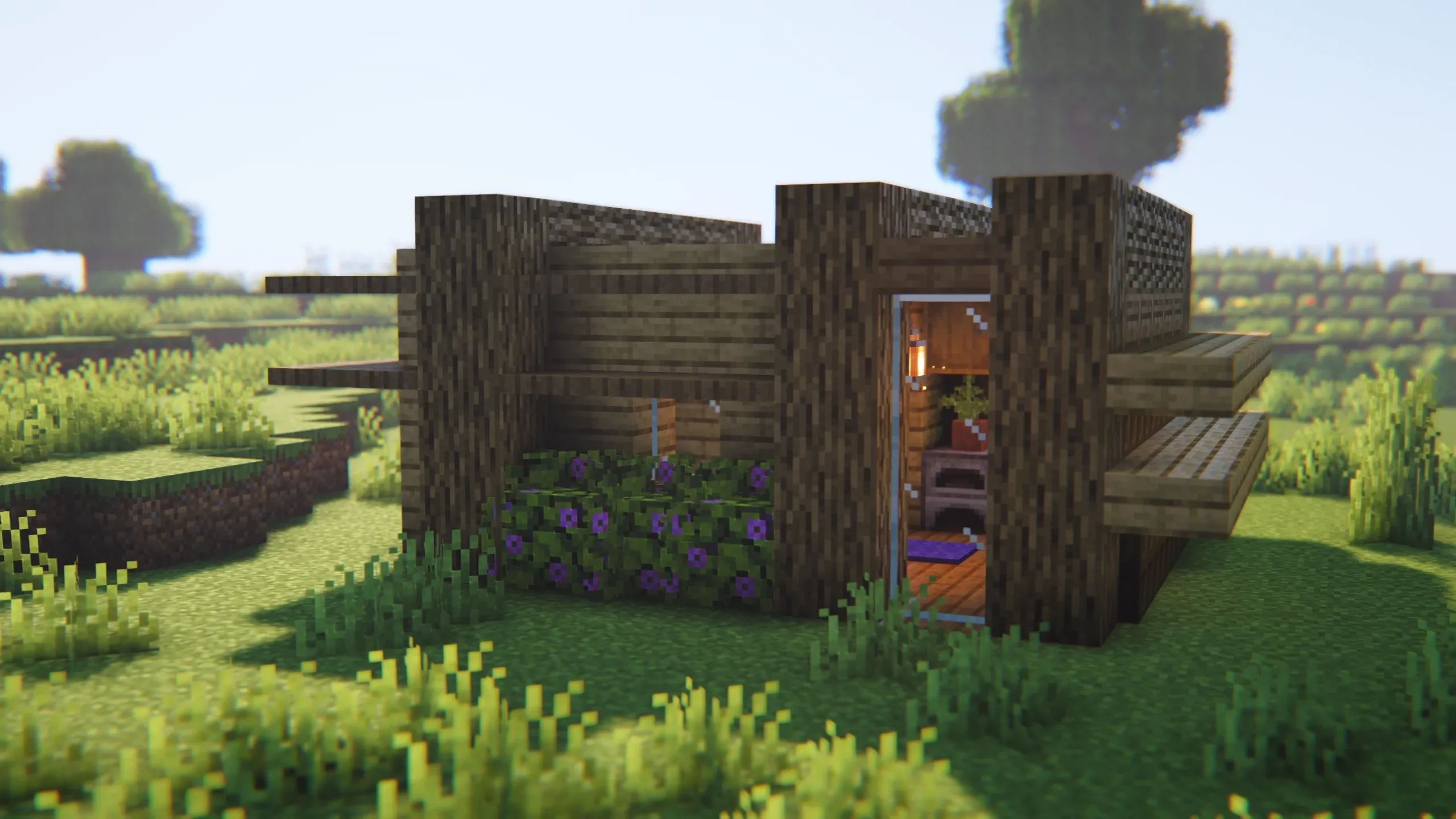 Small Modern House, a Minecraft starter house and survival base, in-game photo 3