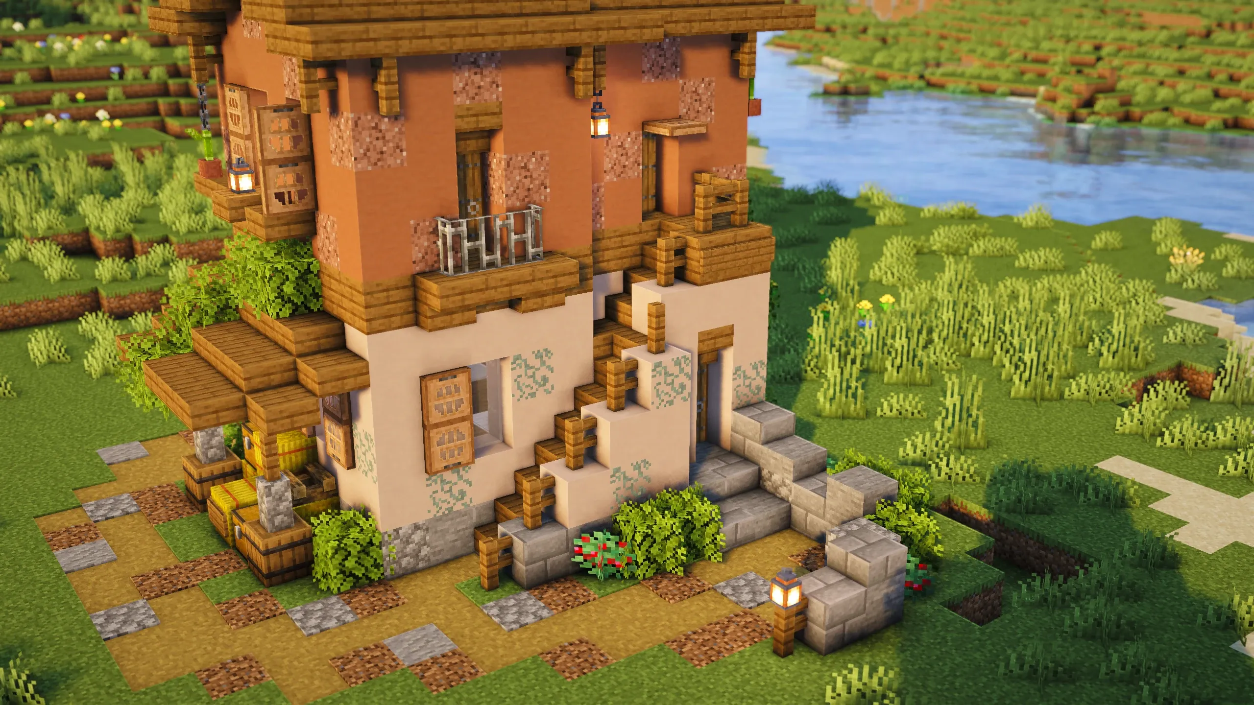 Italian Country Farmhouse, a Minecraft house, in-game photo 3