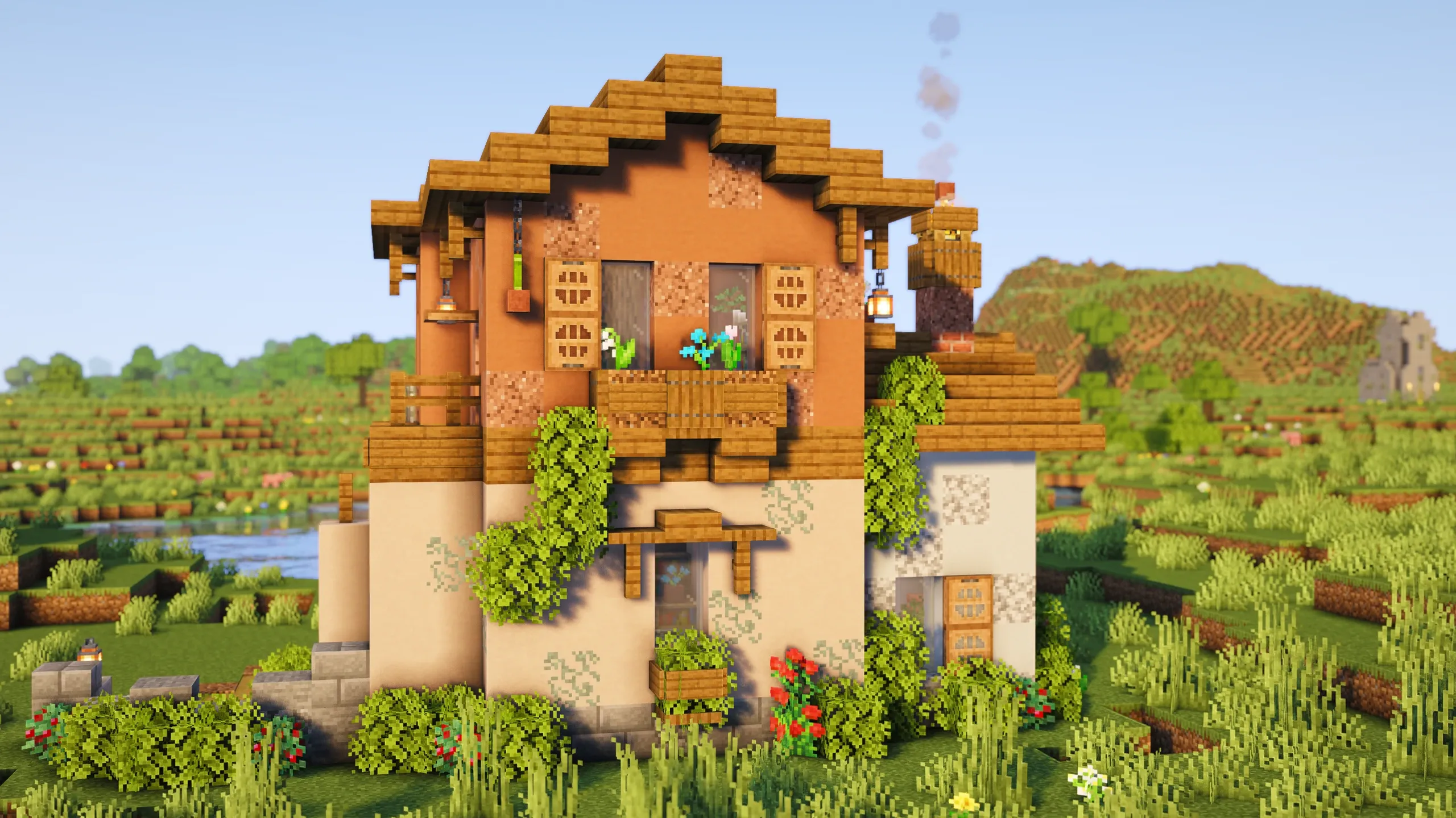 Italian Country Farmhouse, a Minecraft house, in-game photo 4