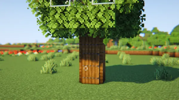 Oak Treehouse, a Minecraft starter house and survival base, in-game photo 3