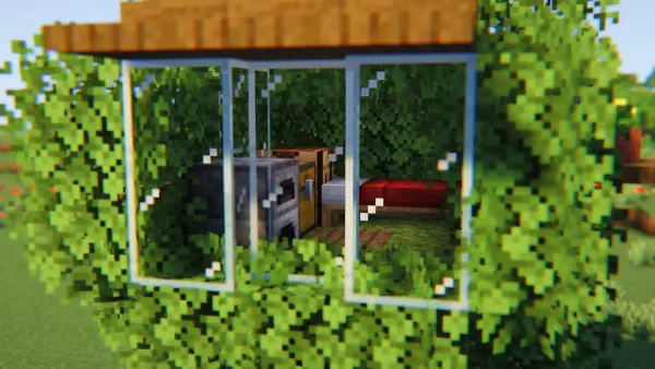 Oak Treehouse, a Minecraft starter house and survival base, in-game photo 4