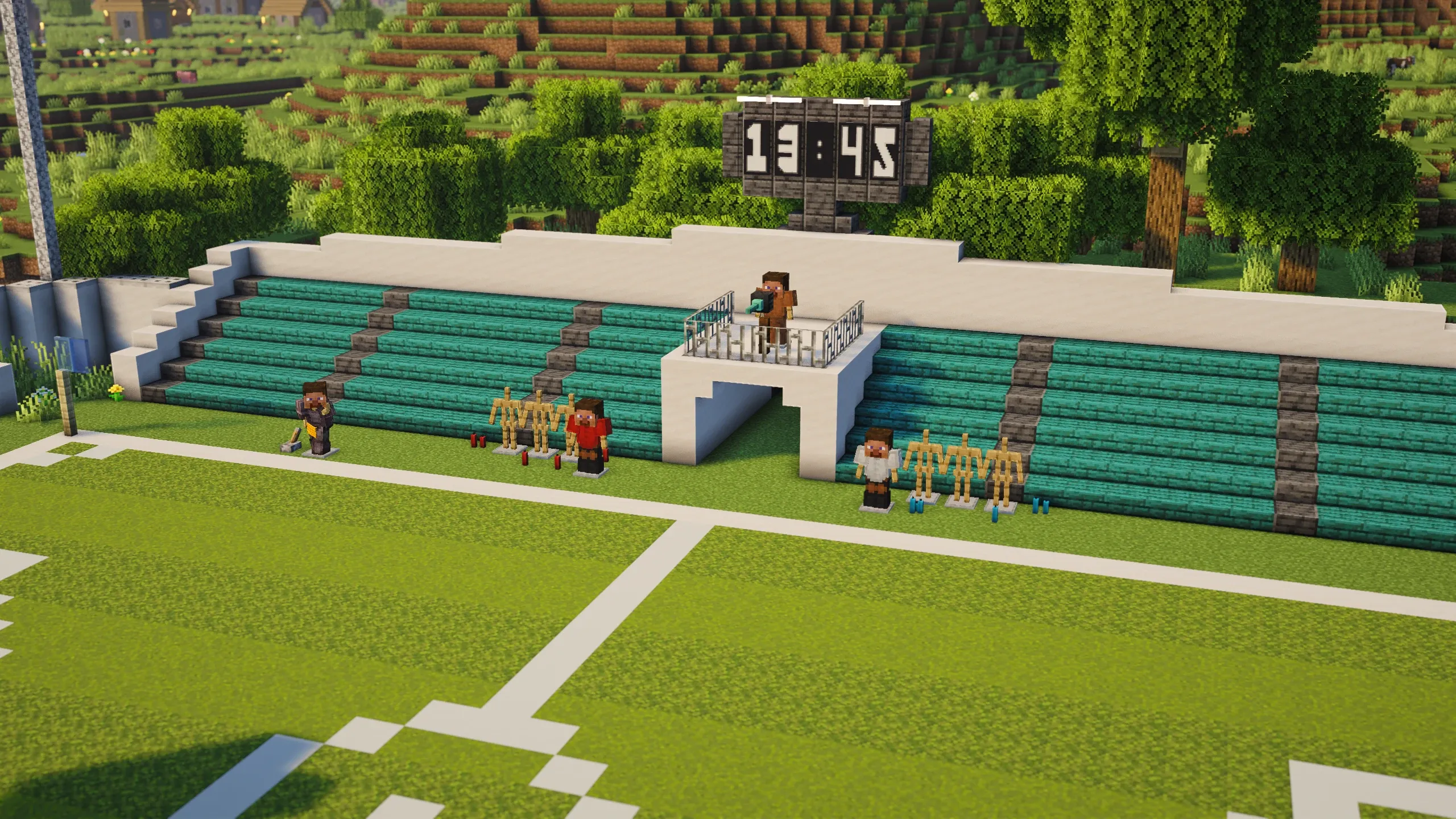 The Grand Football Arena, a Minecraft build, in-game photo 3