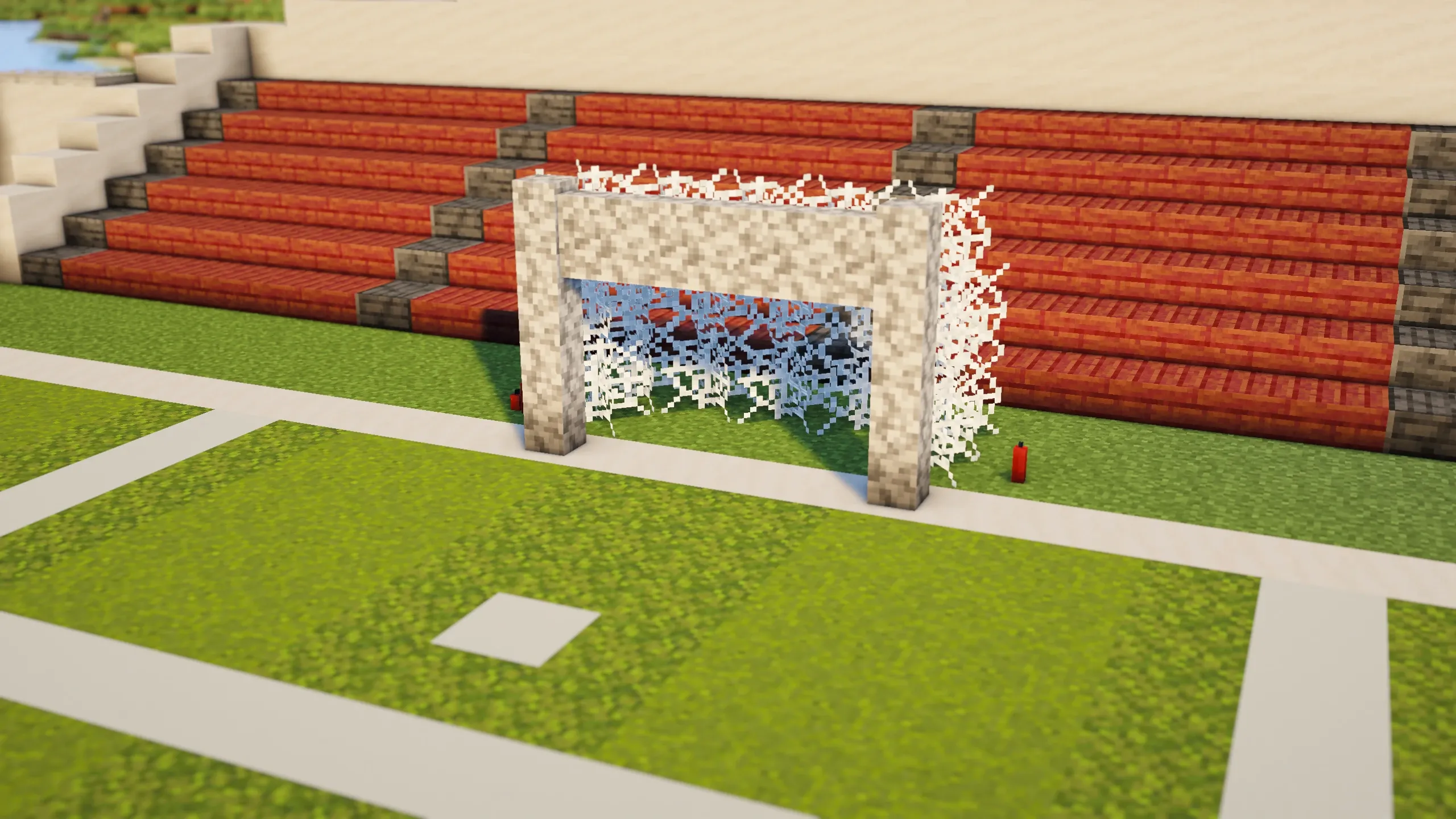 The Grand Football Arena, a Minecraft build, in-game photo 4