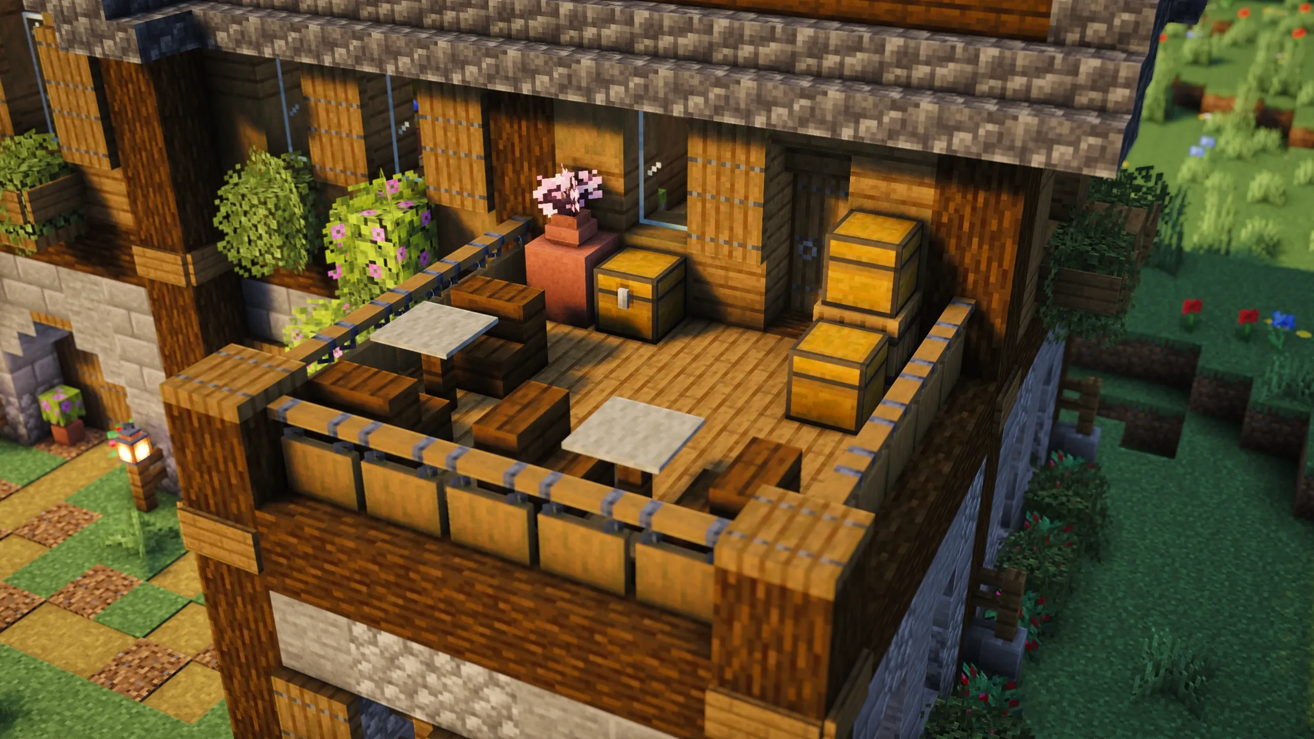 Spruce Tower House, a Minecraft castle, in-game photo 4