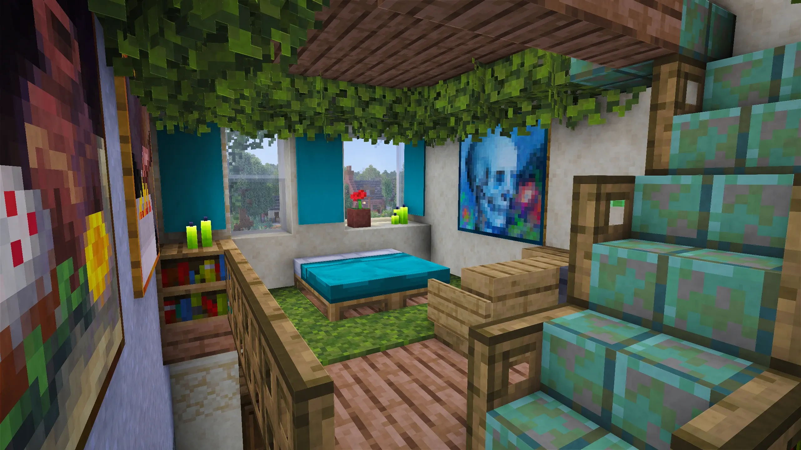 British Mixed Terrace, a Minecraft house, in-game photo 6