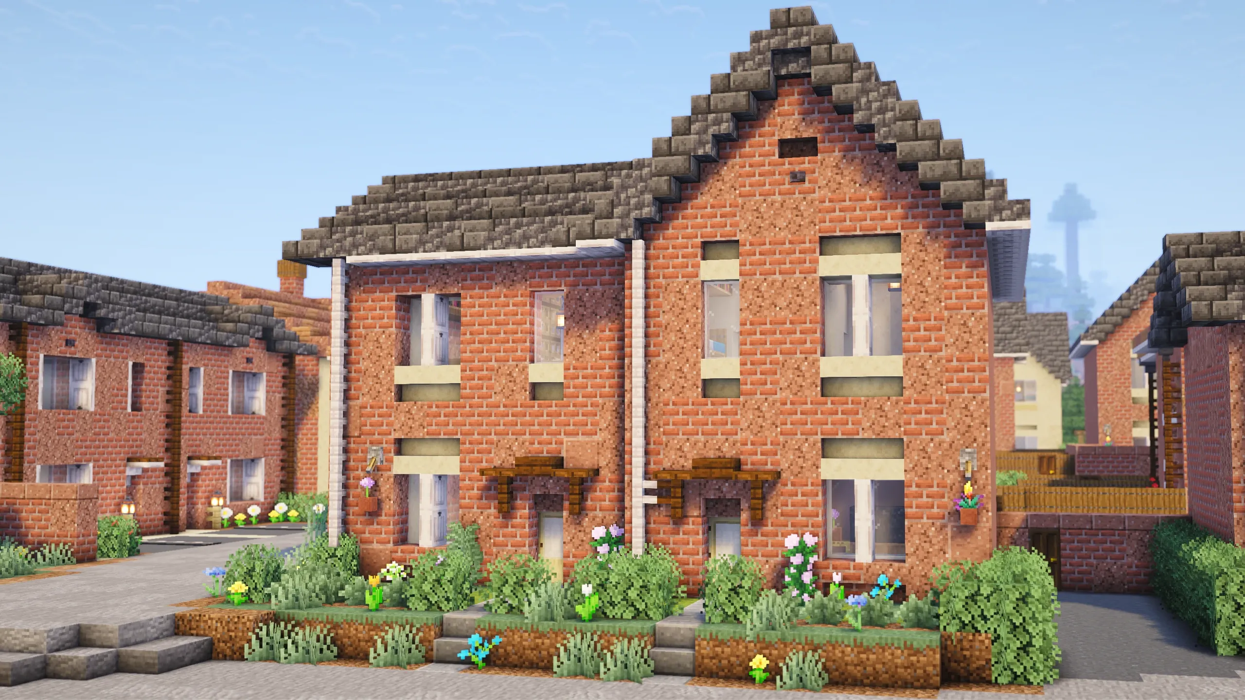 British Brick Semi, a Minecraft house, in-game photo 2