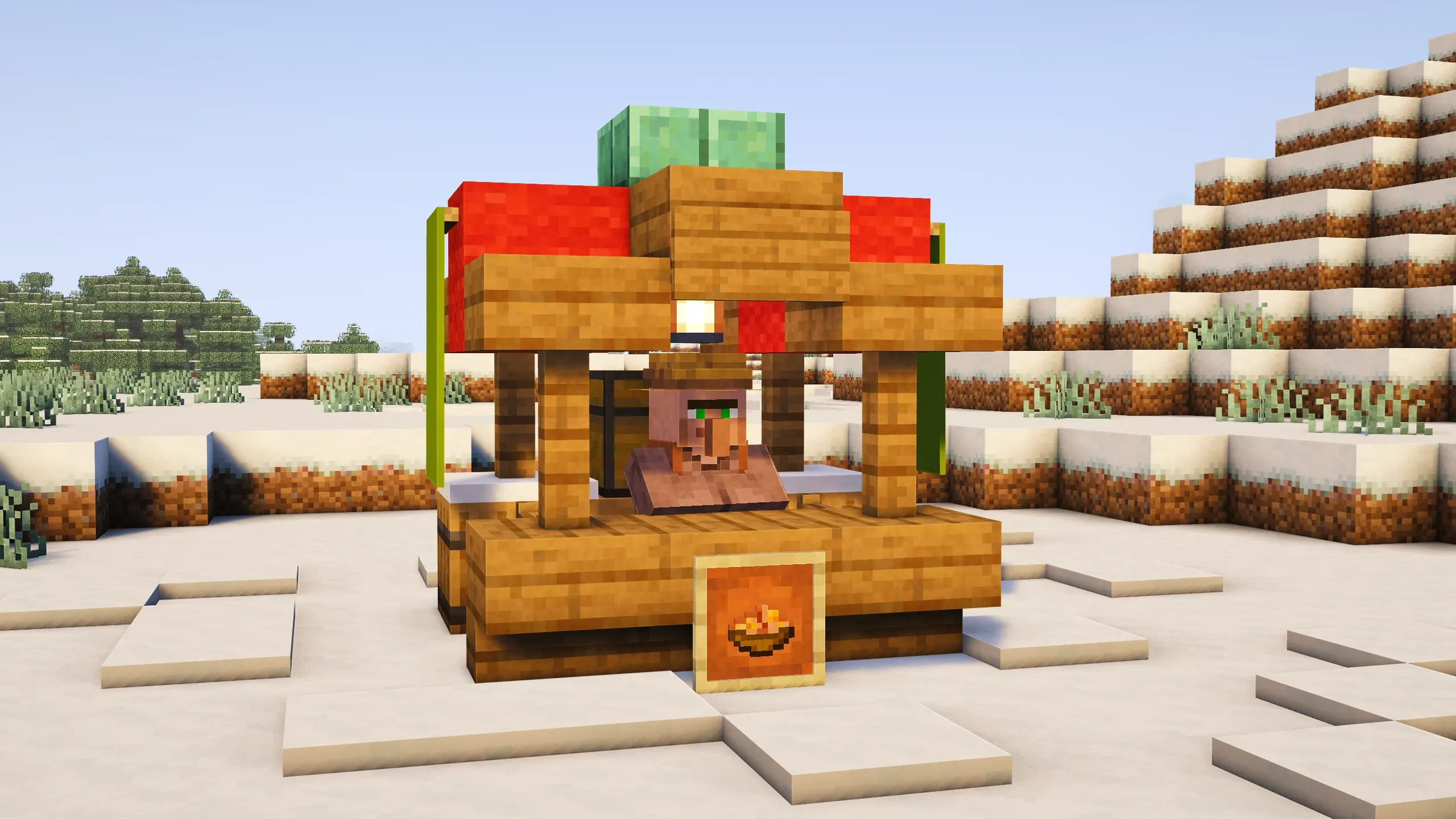 Festive Market Stall #1, a Minecraft build, in-game photo 3