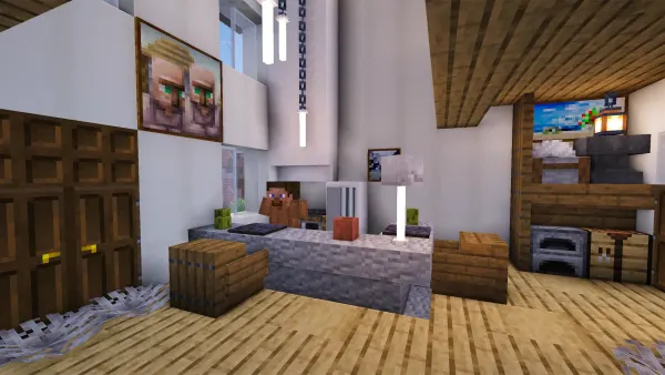 British Dormer House, a Minecraft house, in-game photo 5