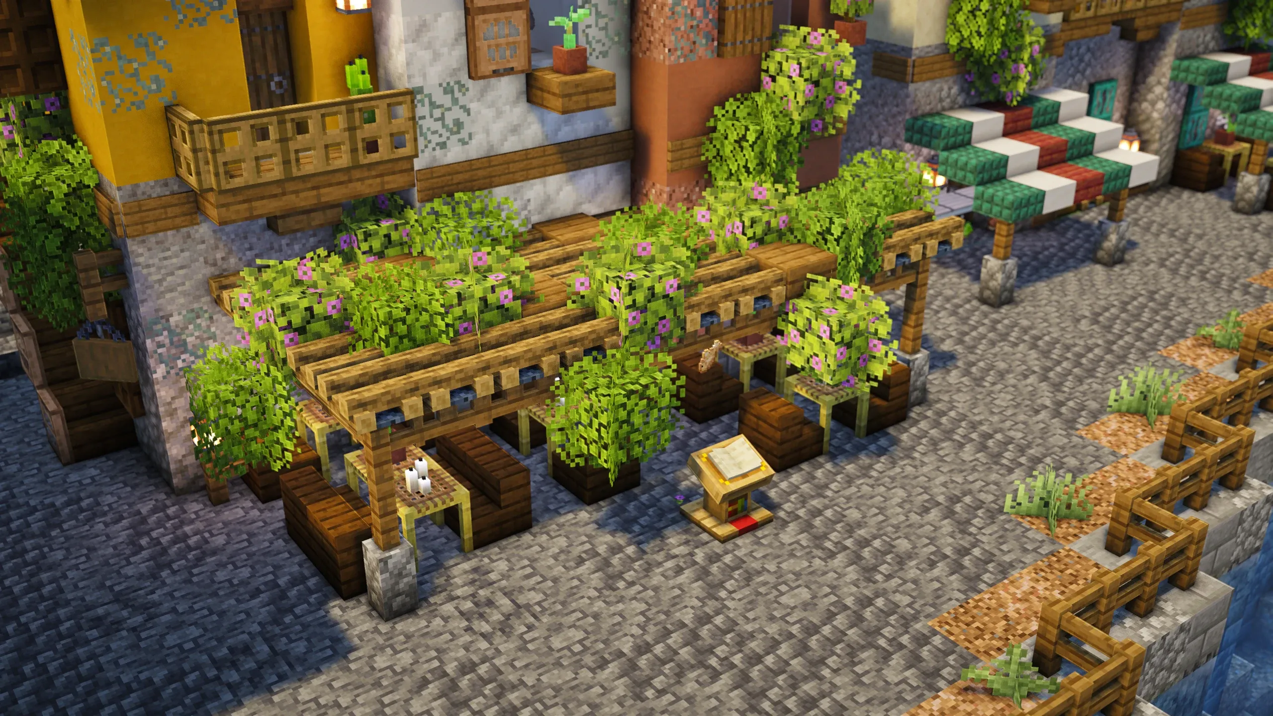 Italian Tricolour Restaurant, a Minecraft house, in-game photo 3