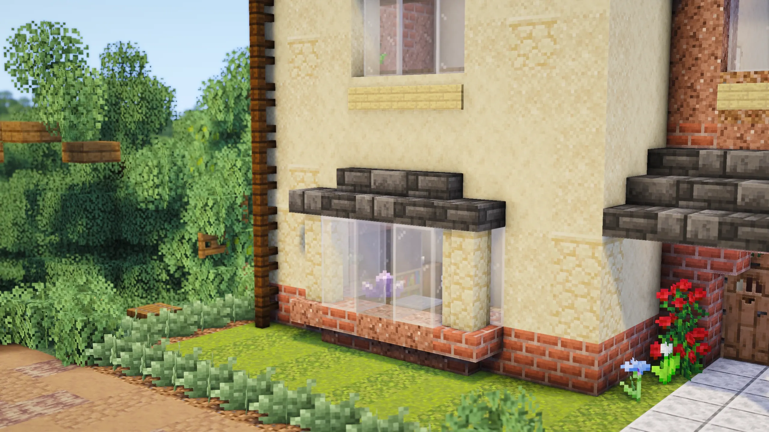 British Garage House, a Minecraft house, in-game photo 2