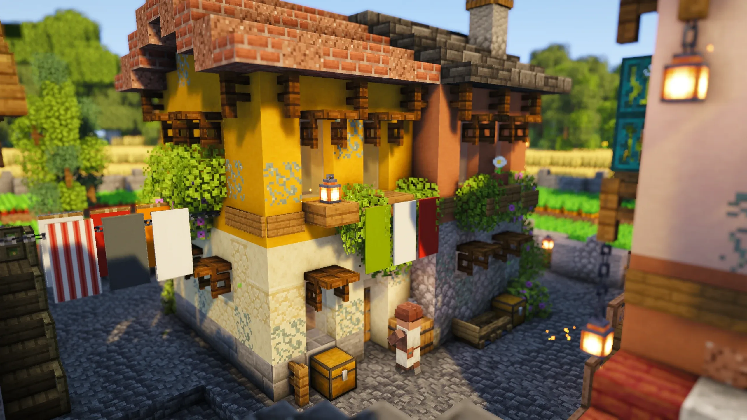 Italian Tricolour House, a Minecraft house, in-game photo 2