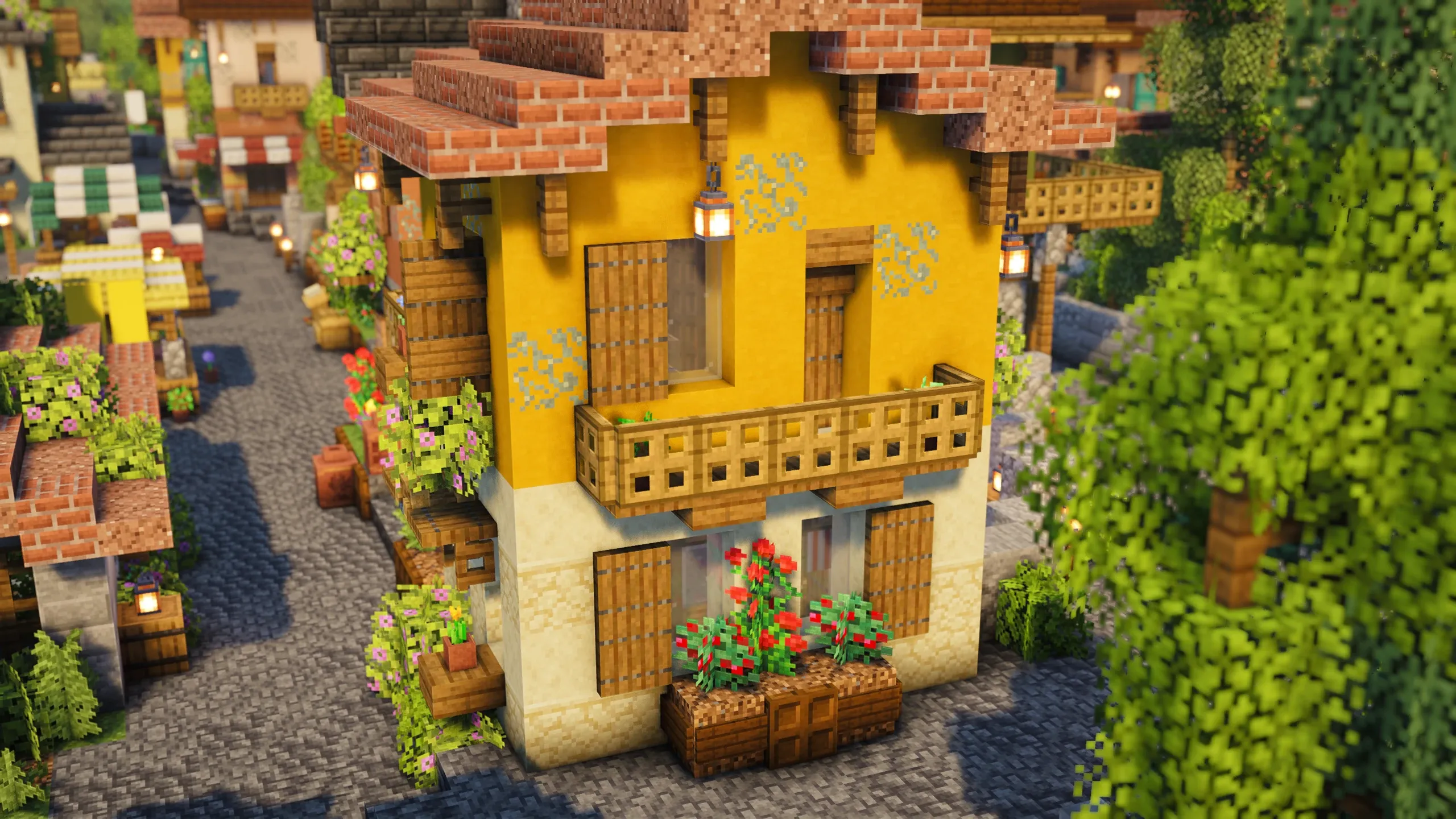 Italian Hat Store, a Minecraft starter build, in-game photo 2