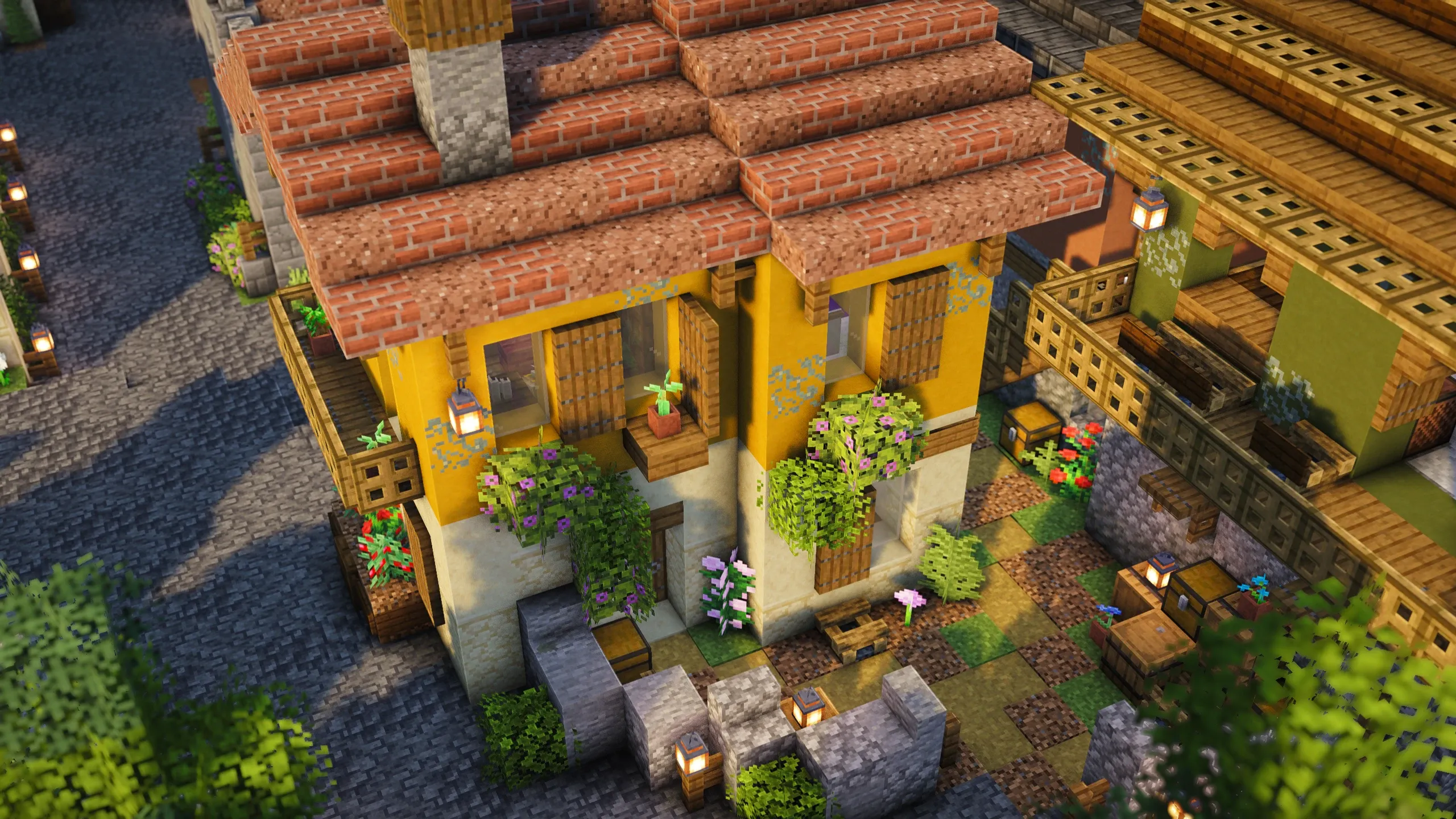 Italian Hat Store, a Minecraft starter build, in-game photo 3