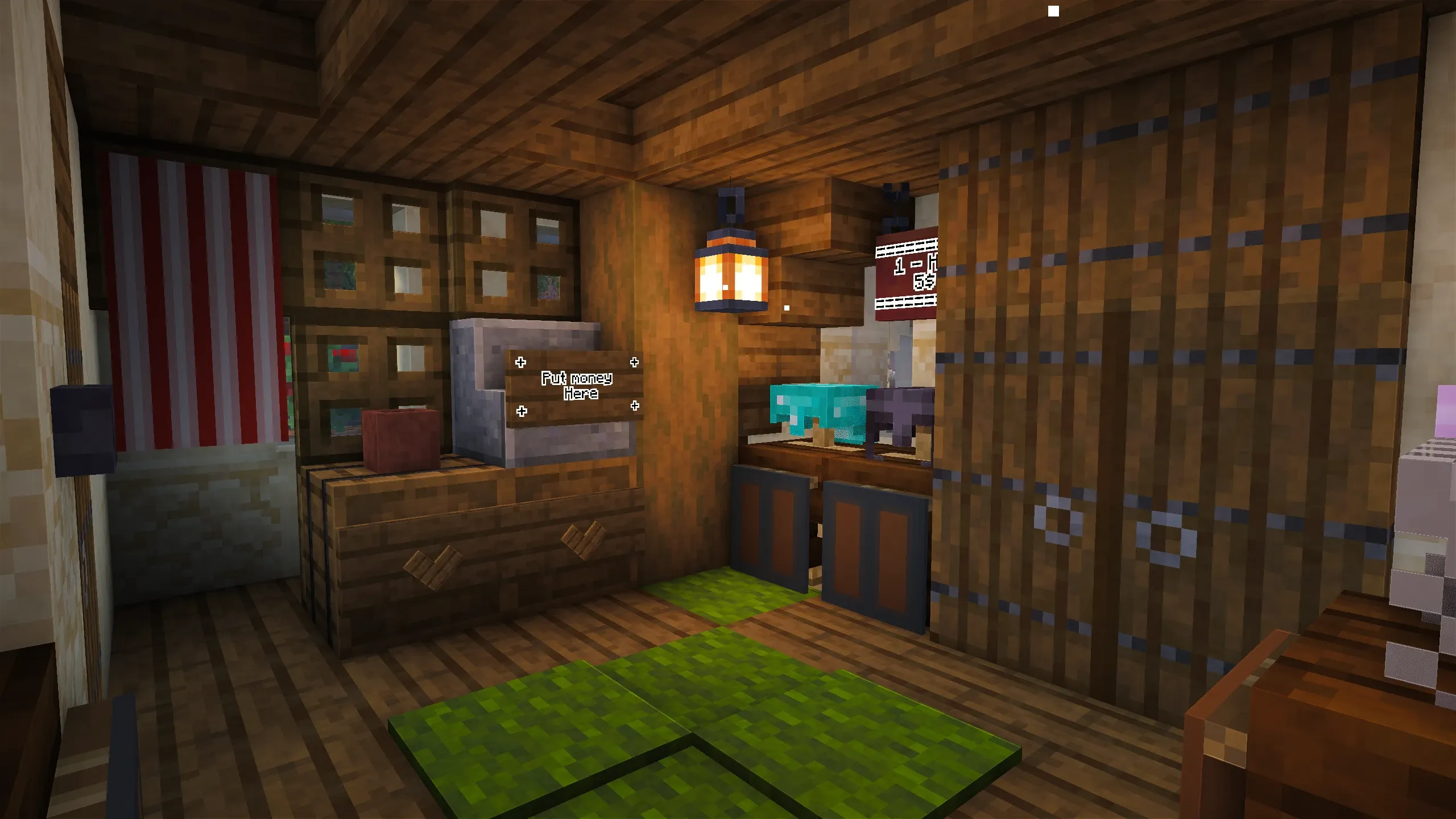 Italian Hat Store, a Minecraft starter build, in-game photo 4