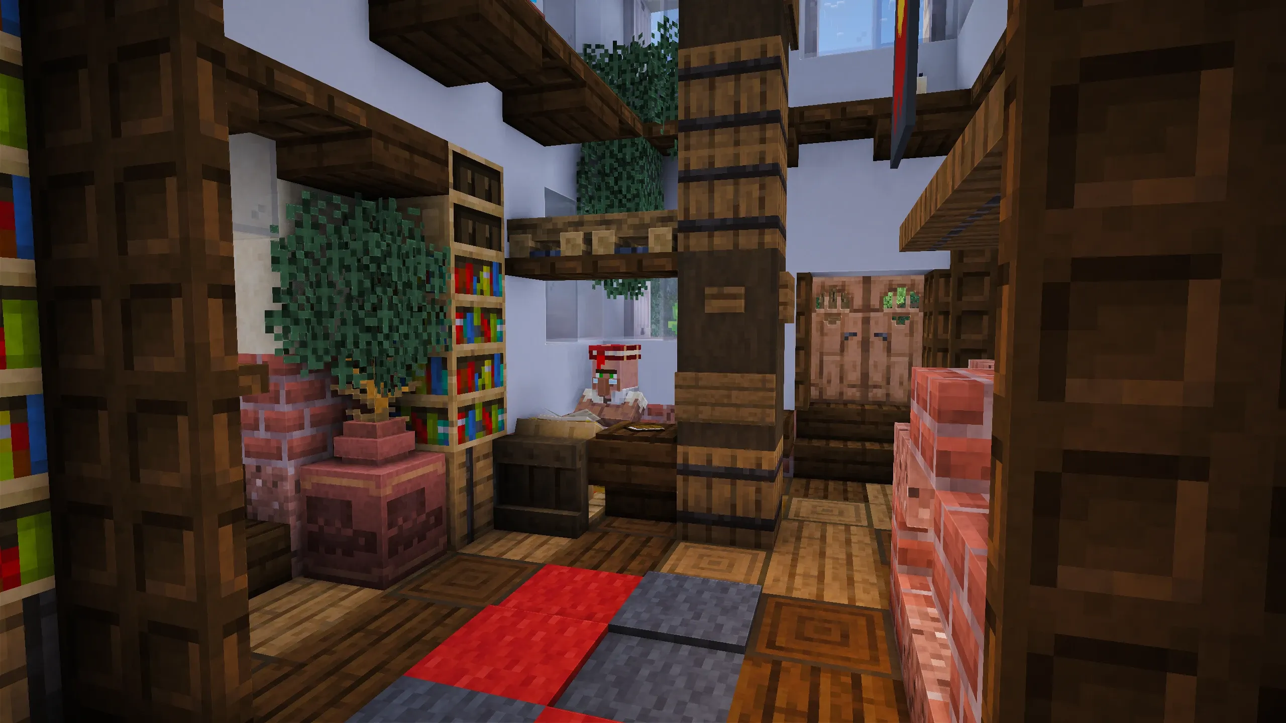 British Library, a Minecraft house, in-game photo 3