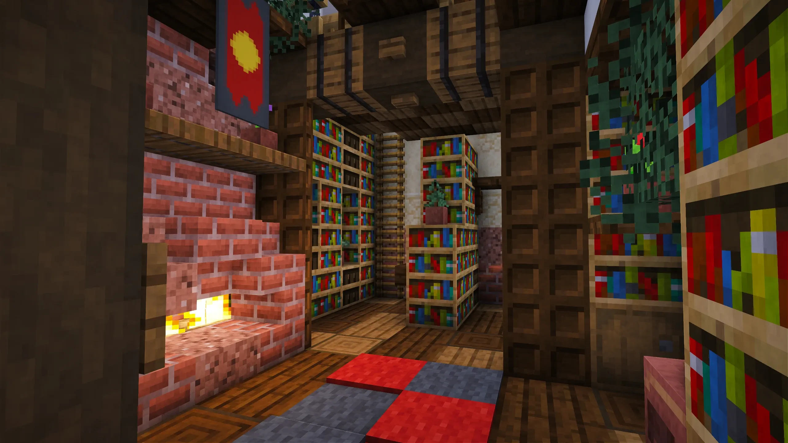 British Library, a Minecraft house, in-game photo 4