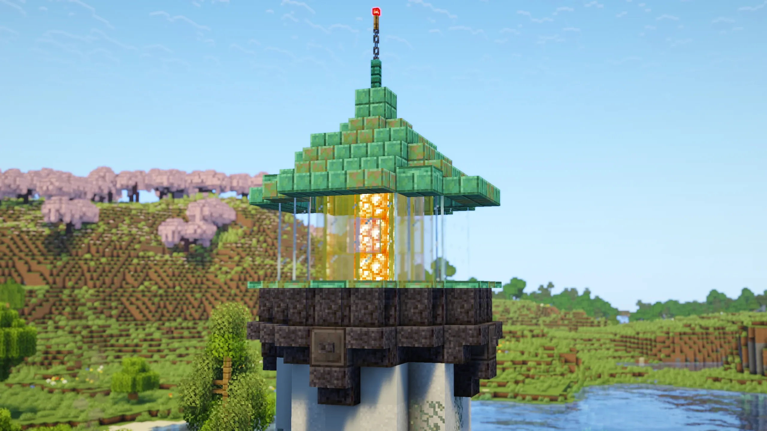Italian Lighthouse, a Minecraft house, in-game photo 2