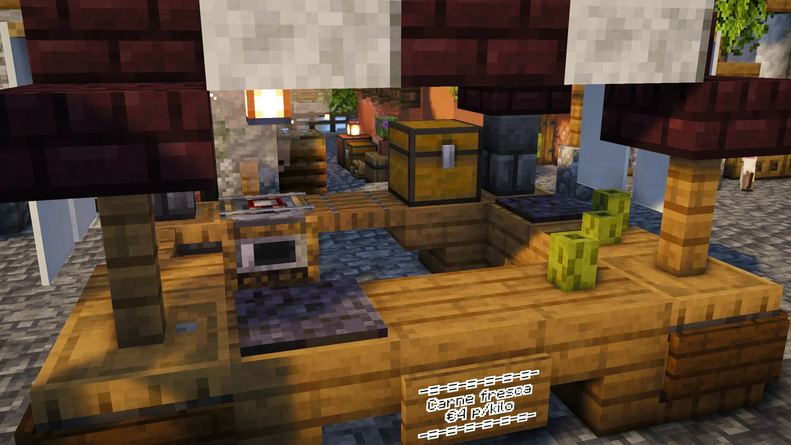 Butcher Market Stall, a Minecraft build, in-game photo 2