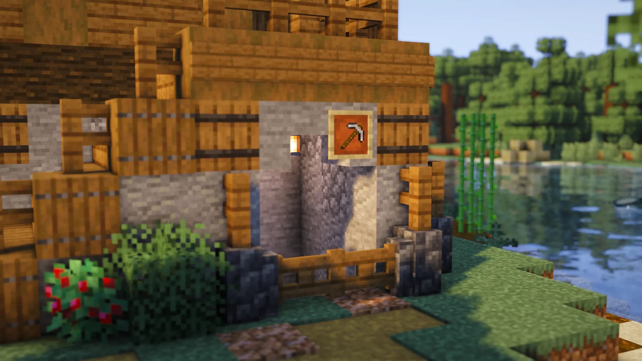 Roundstone Cottage, a Minecraft starter house and survival base, in-game photo 4