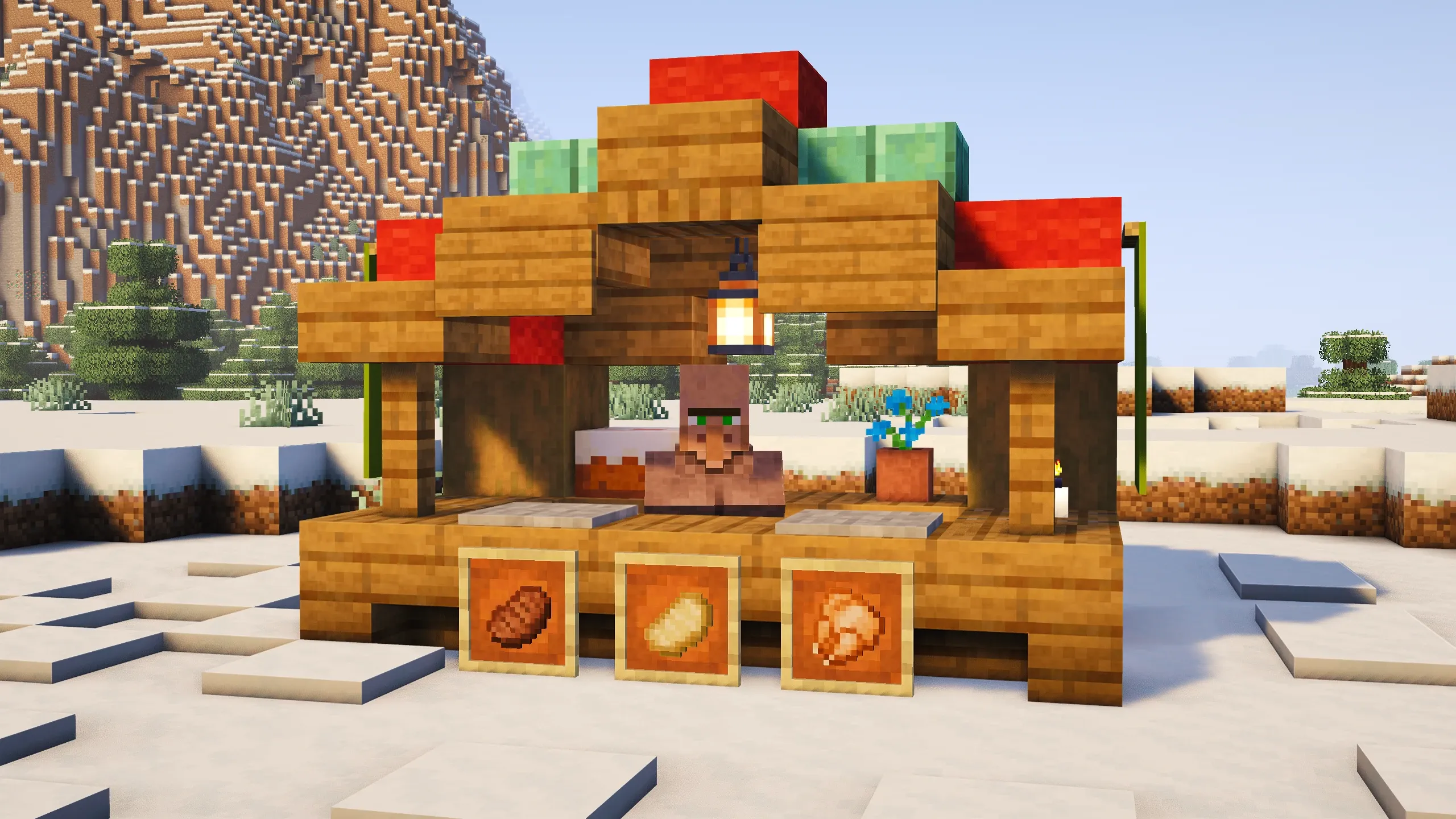 Festive Market Stall #2, a Minecraft build, in-game photo 3