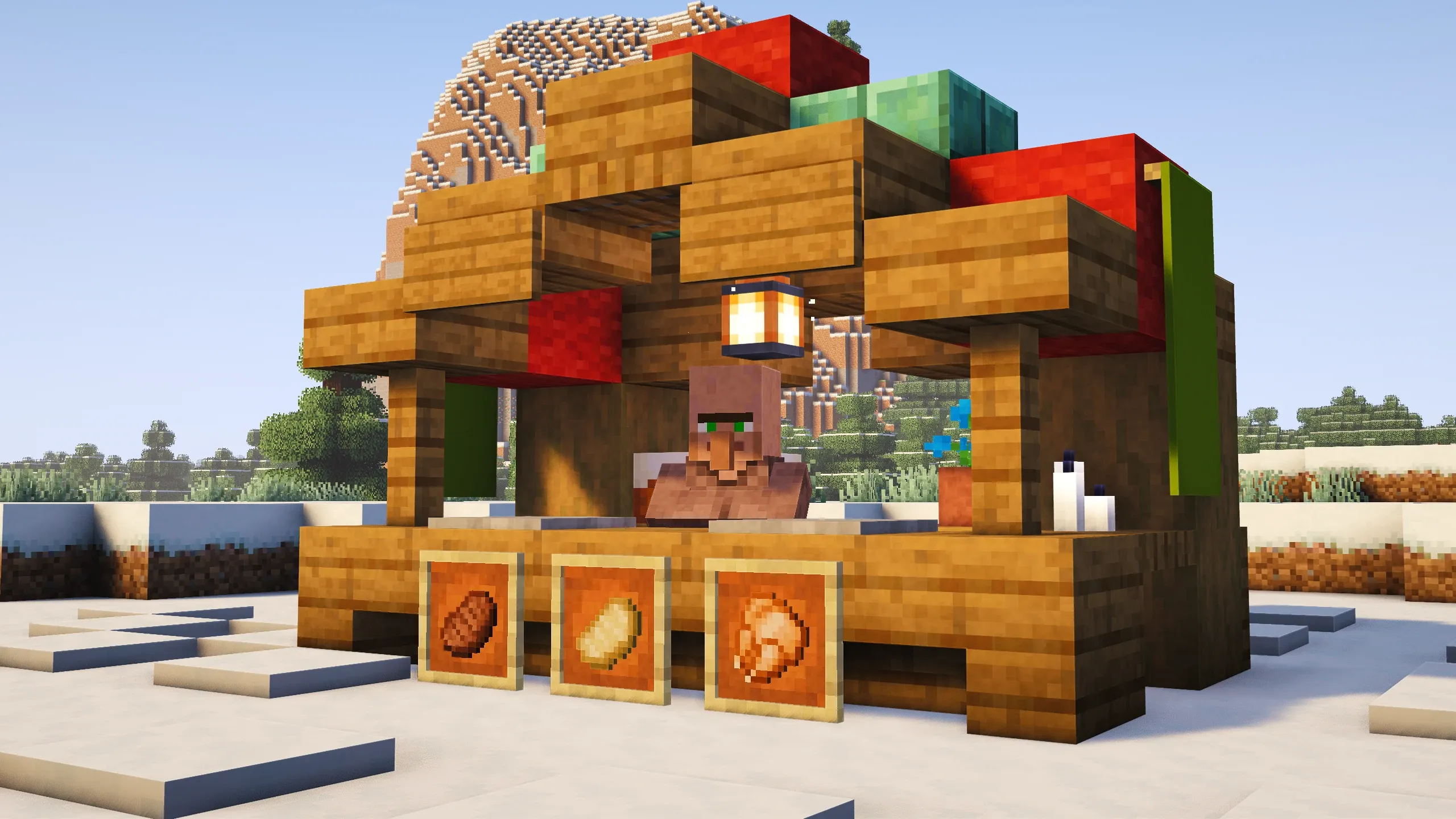 Festive Market Stall #2, a Minecraft build, in-game photo 2
