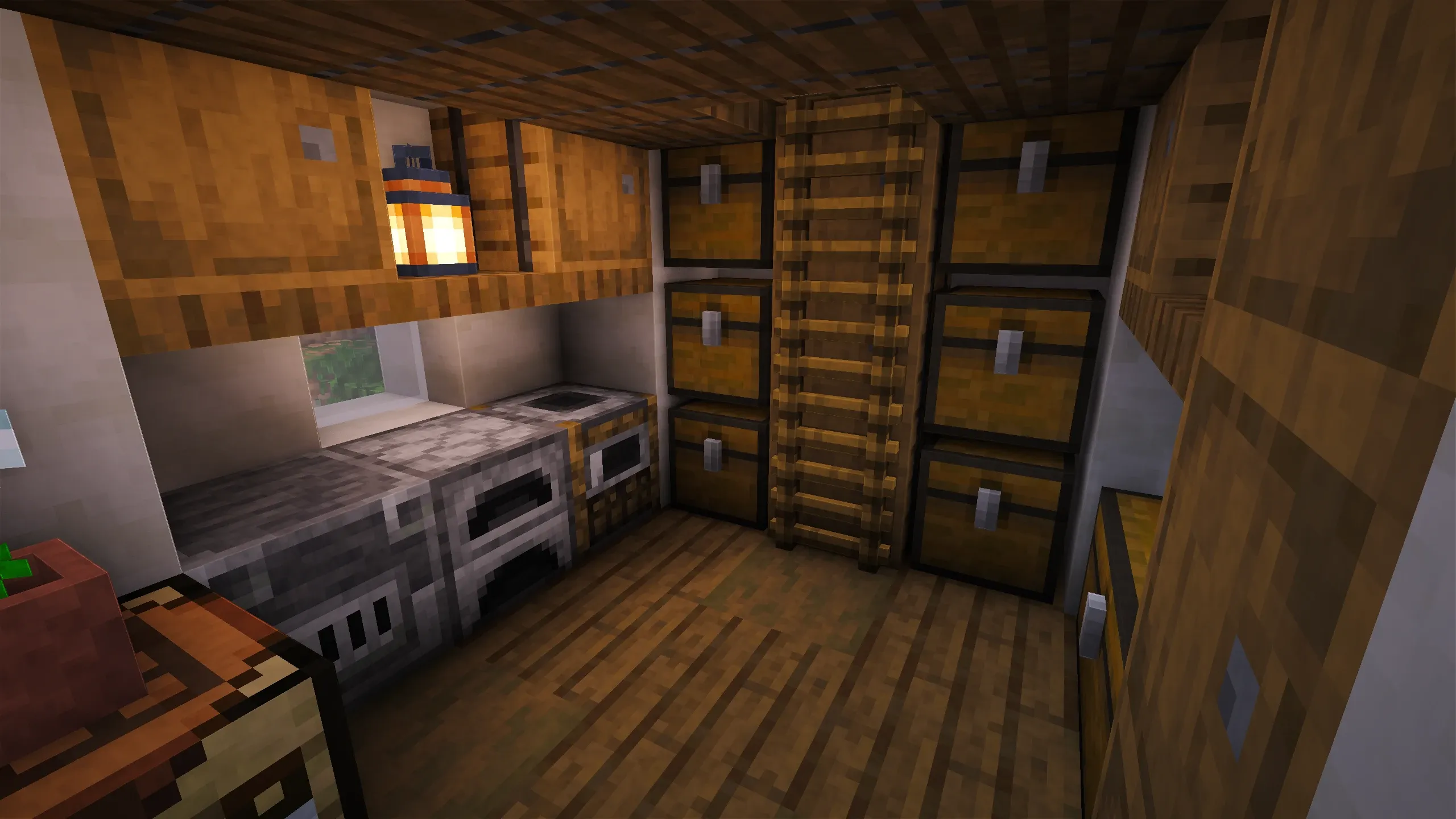 Red Mushroom House, a Minecraft starter house and survival base, in-game photo 4