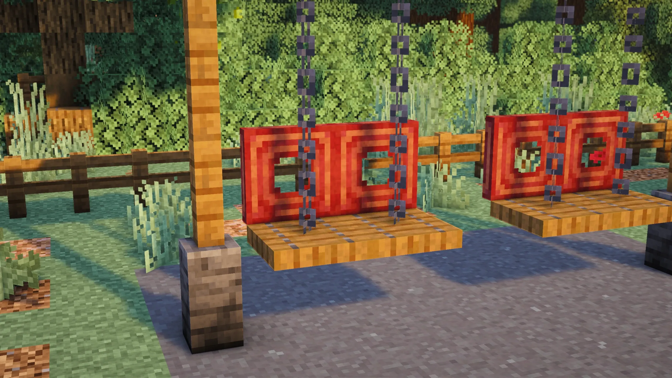 Park Swing #2, a Minecraft build, in-game photo 2