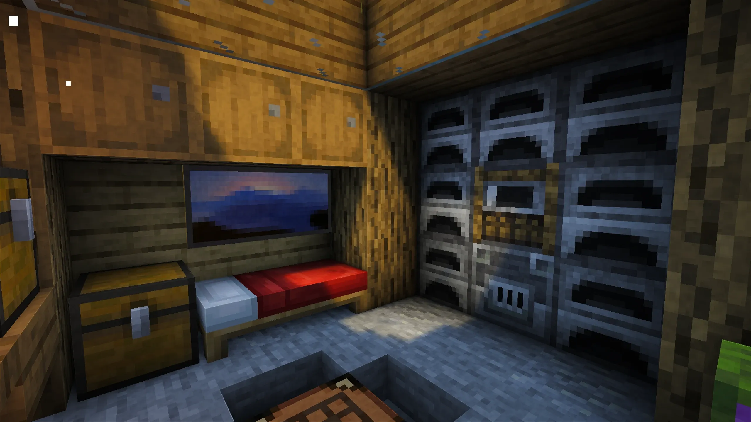 Underground Starter Base #1, a Minecraft starter base and survival base, in-game photo 3