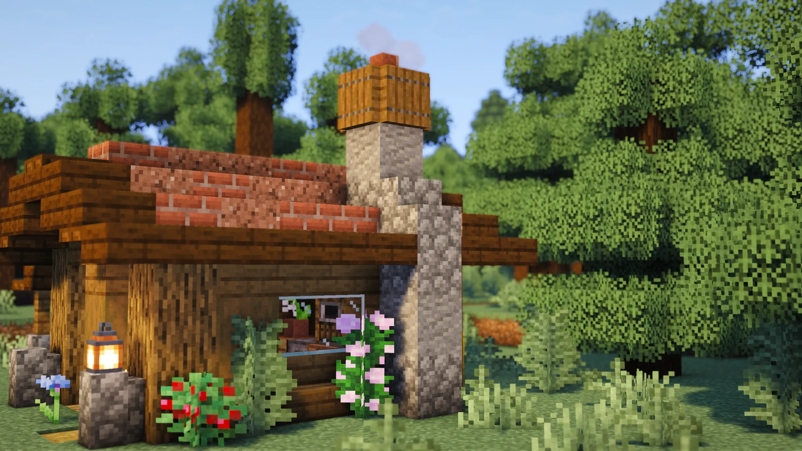 Emberpane Cottage, a Minecraft starter house and survival base, in-game photo 3