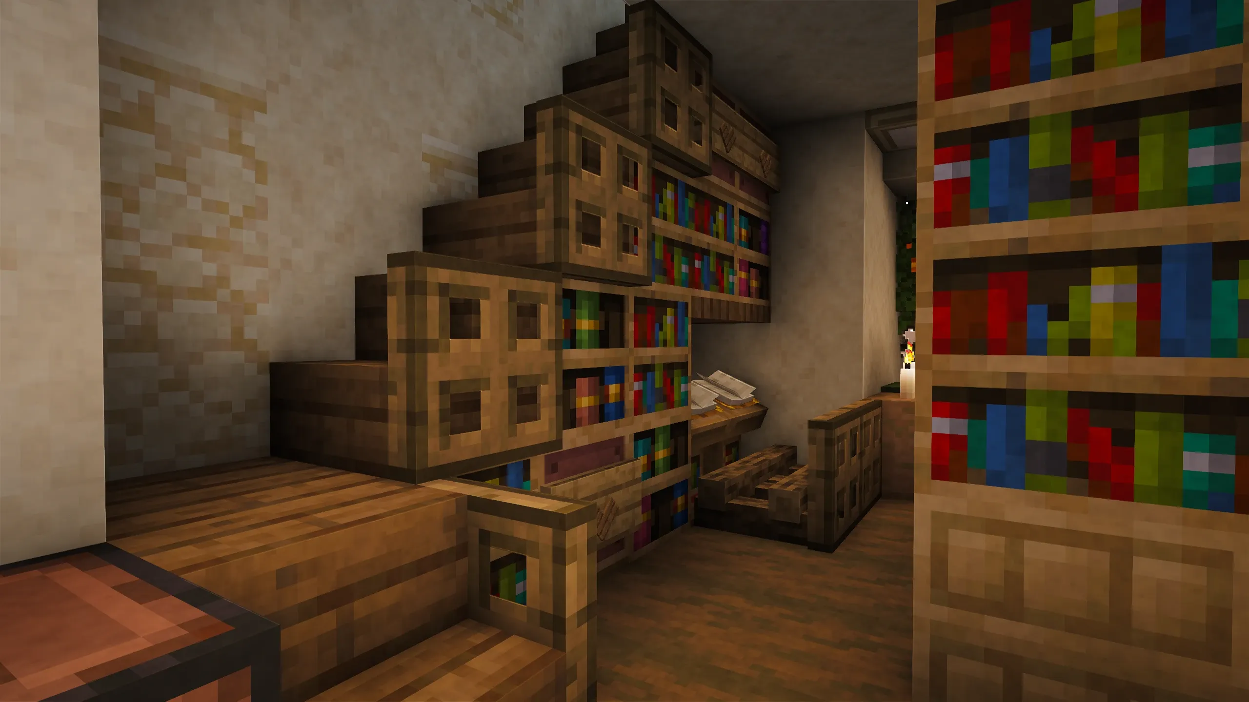 Italian Library, a Minecraft build, in-game photo 4