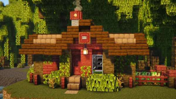 Mangrove Starter House, a Minecraft starter house and survival base