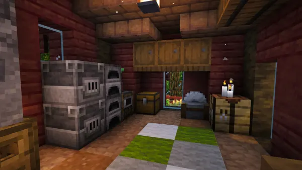 Mangrove Starter House, a Minecraft starter house and survival base, in-game photo 4